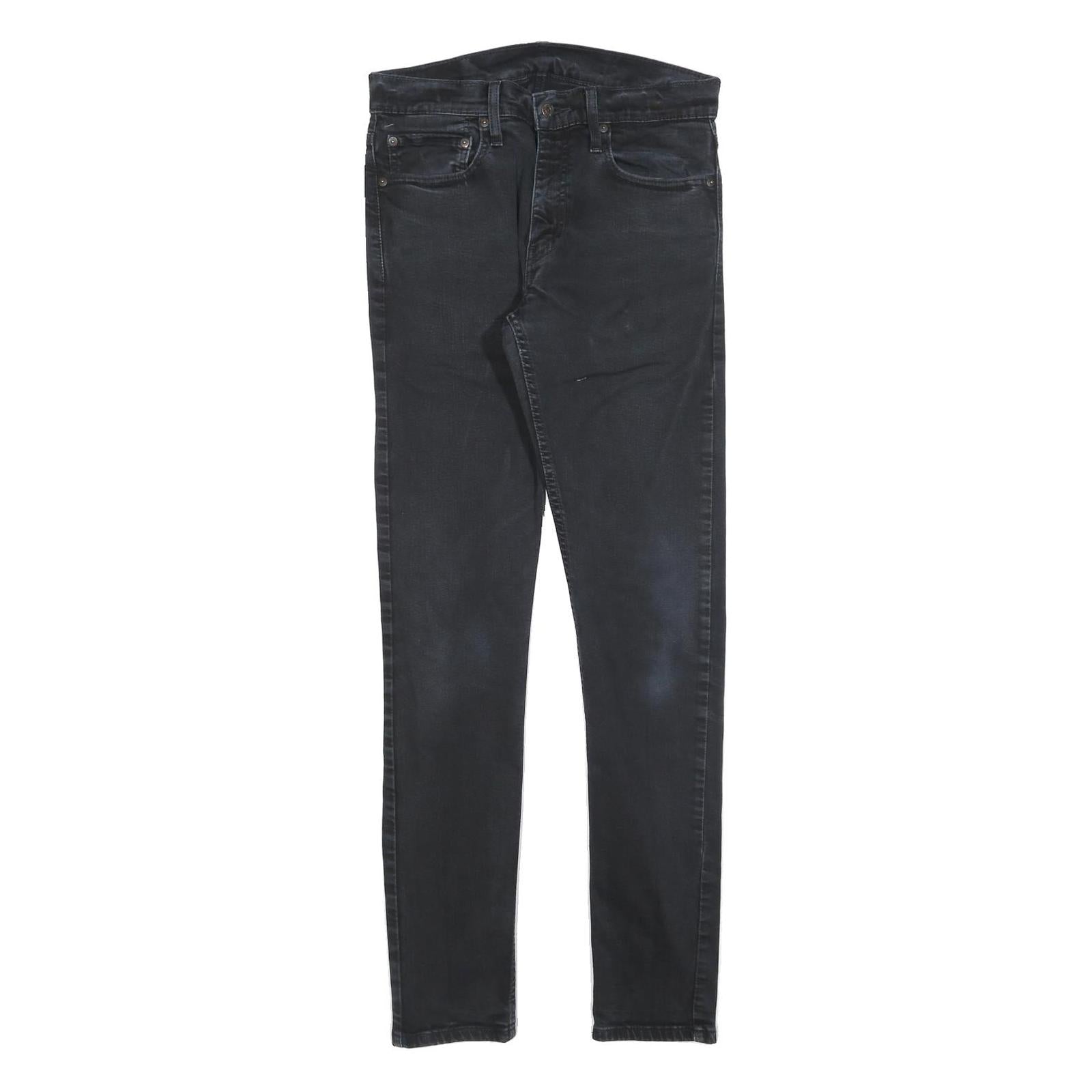 LEVI'S 512 Tapered Mens Jeans Black Slim Tapered Denim W31 L34 Stretch Cotton Refurbished - N/A refurbished available on Cerqular