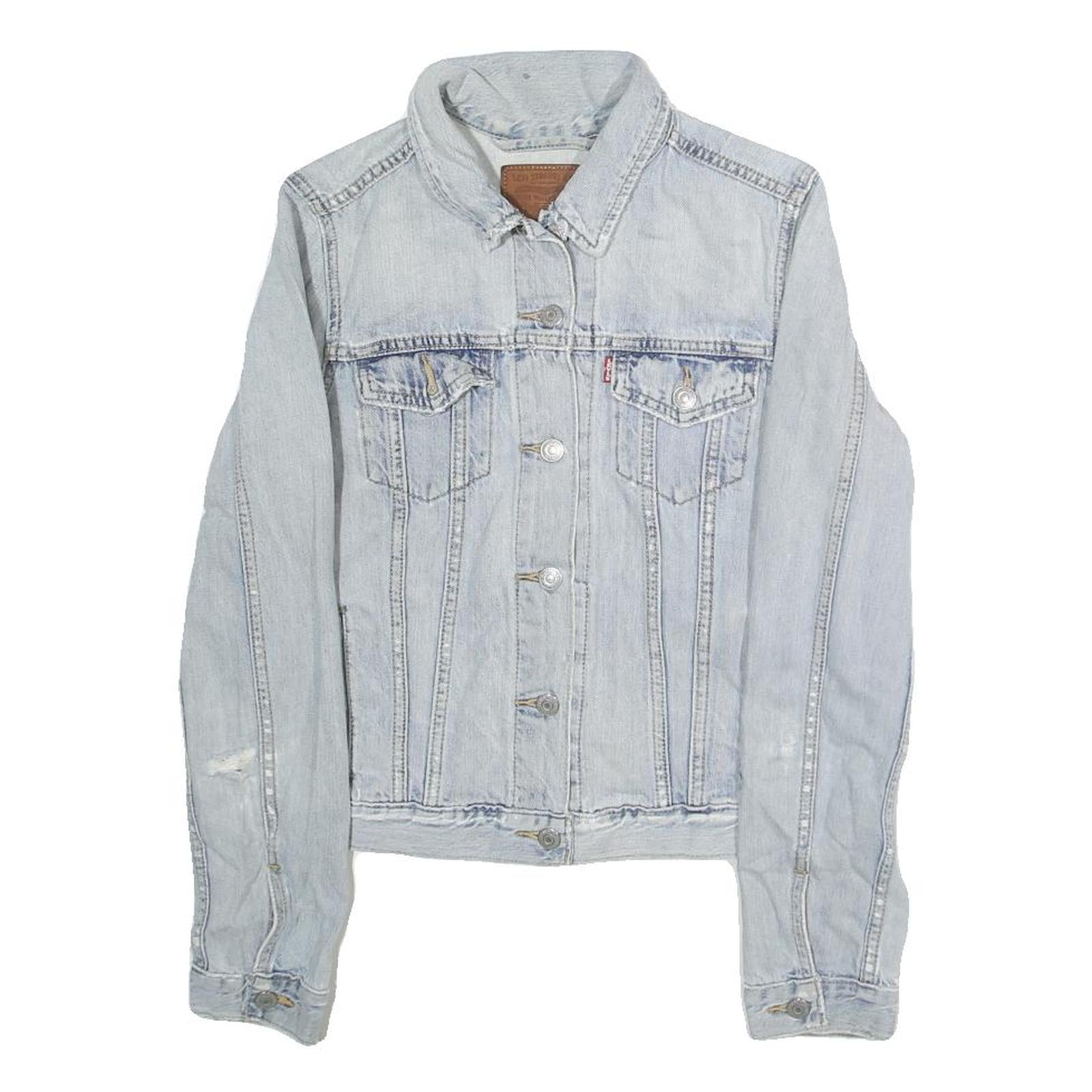 Buy LEVI'S Womens Blue Denim Jacket M Cotton Plain Button Closure Casual Outerwear Refurbished - $61.09 LEVI'S Womens Blue Denim Jacket M Cotton Plain Button Closure Casual Outerwear Refurbished - N/A refurbished available on Cerqular