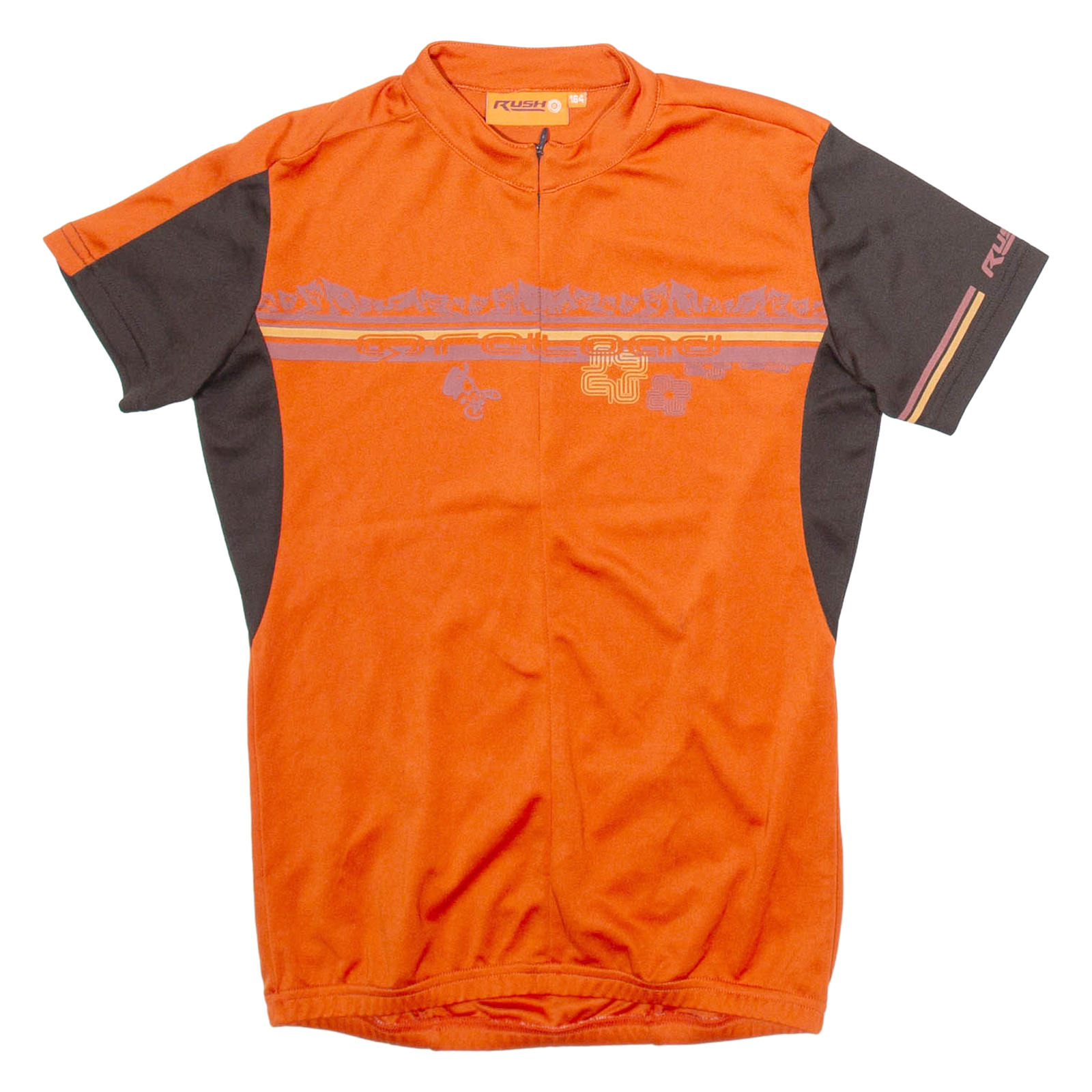 RUSH Cycling Mens Jersey Orange 1/4 Zip S Refurbished - N/A refurbished available on Cerqular