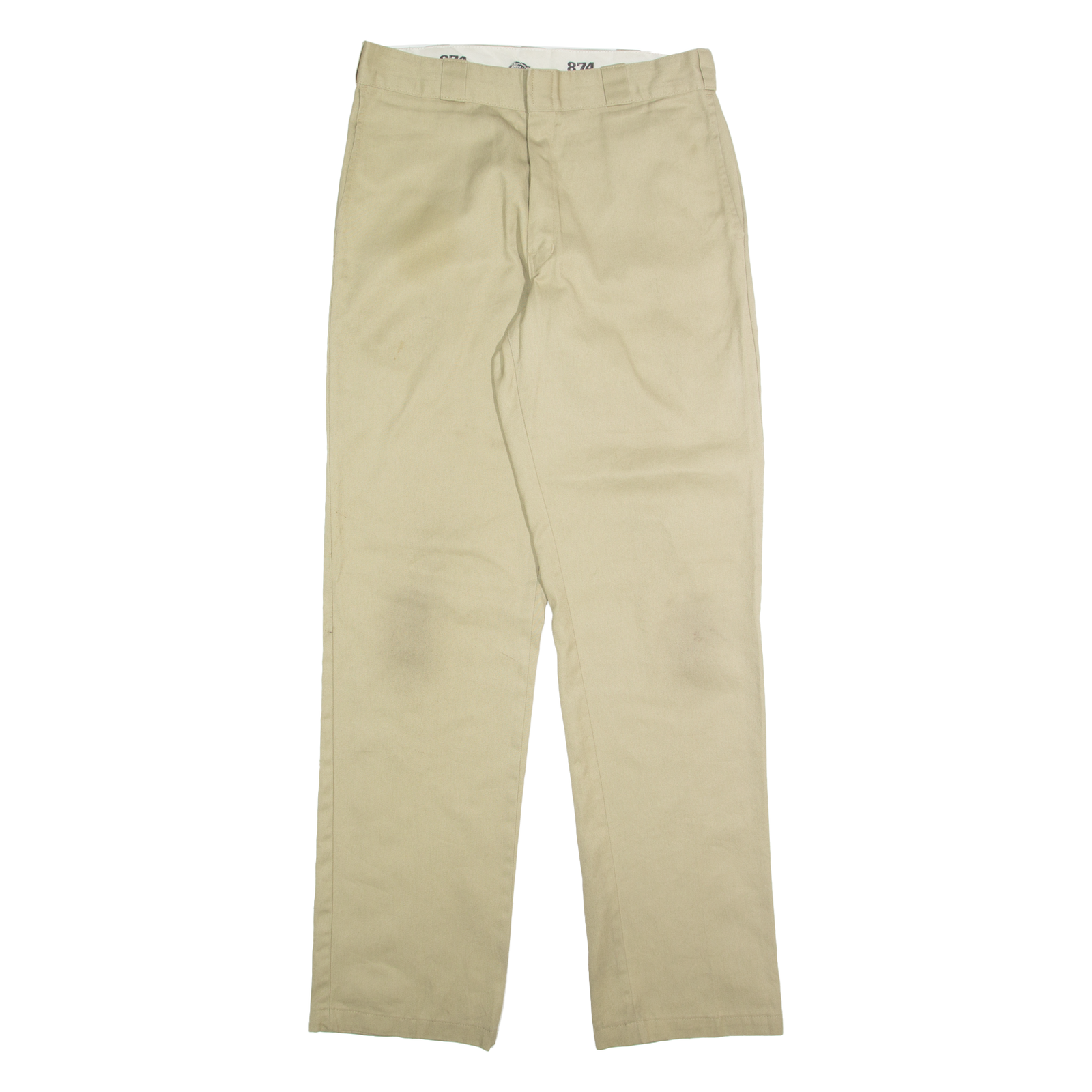 DICKIES Chino Mens Trousers Beige Regular Straight W34 L32 Refurbished - N/A refurbished available on Cerqular