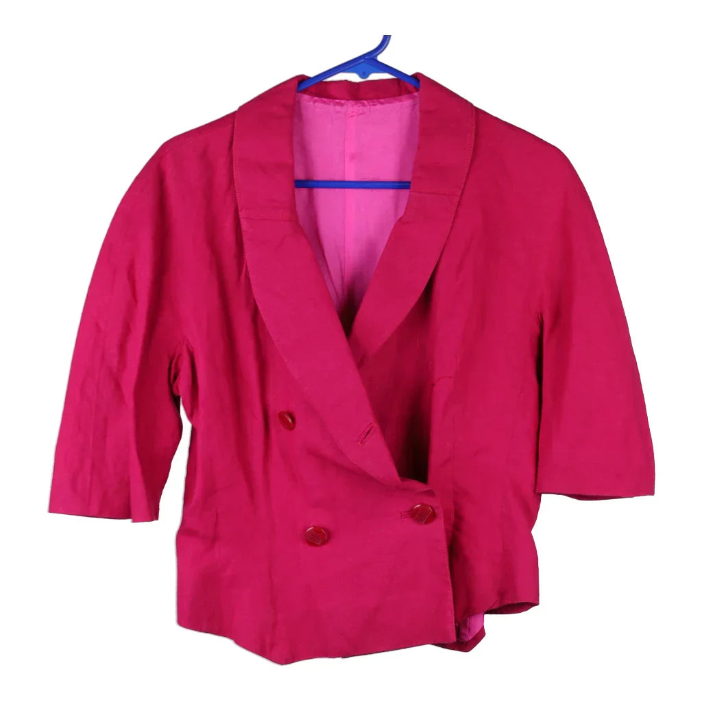 Buy Unbranded Cropped Blazer - XL Pink Wool Refurbished - $22.77 Unbranded Cropped Blazer - XL Pink Wool Refurbished - Thrifted (note: this is a term often used to describe second- refurbished available on Cerqular