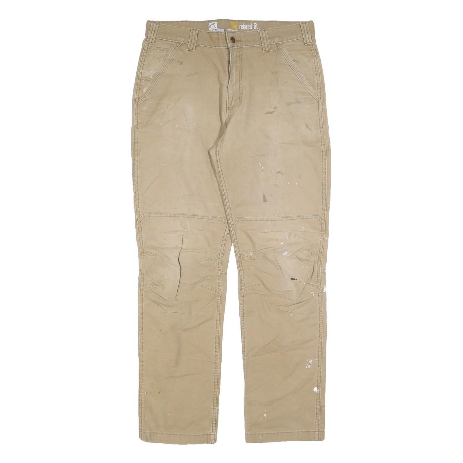 Buy CARHARTT Mens Cotton Blend Beige Relaxed Fit Straight Trousers W34 L34 Workwear Refurbished - $49.39 CARHARTT Mens Cotton Blend Beige Relaxed Fit Straight Trousers W34 L34 Workwear Refurbished - N/A refurbished available on Cerqular