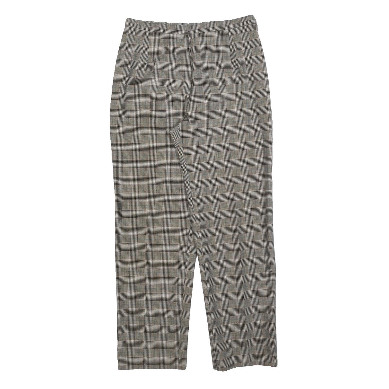 Confezioni Frangoni Womens Wool Blend Grey Regular Straight Trousers W32 L32 Refurbished - N/A refurbished available on Cerqular