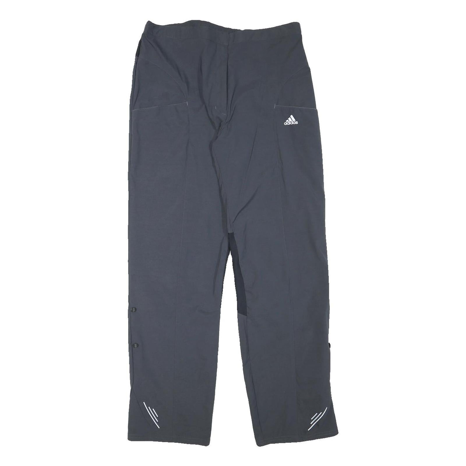 ADIDAS Womens Polyester Blend Black Regular Fit Straight Leg Trousers W31 L30 Refurbished - N/A refurbished available on Cerqular