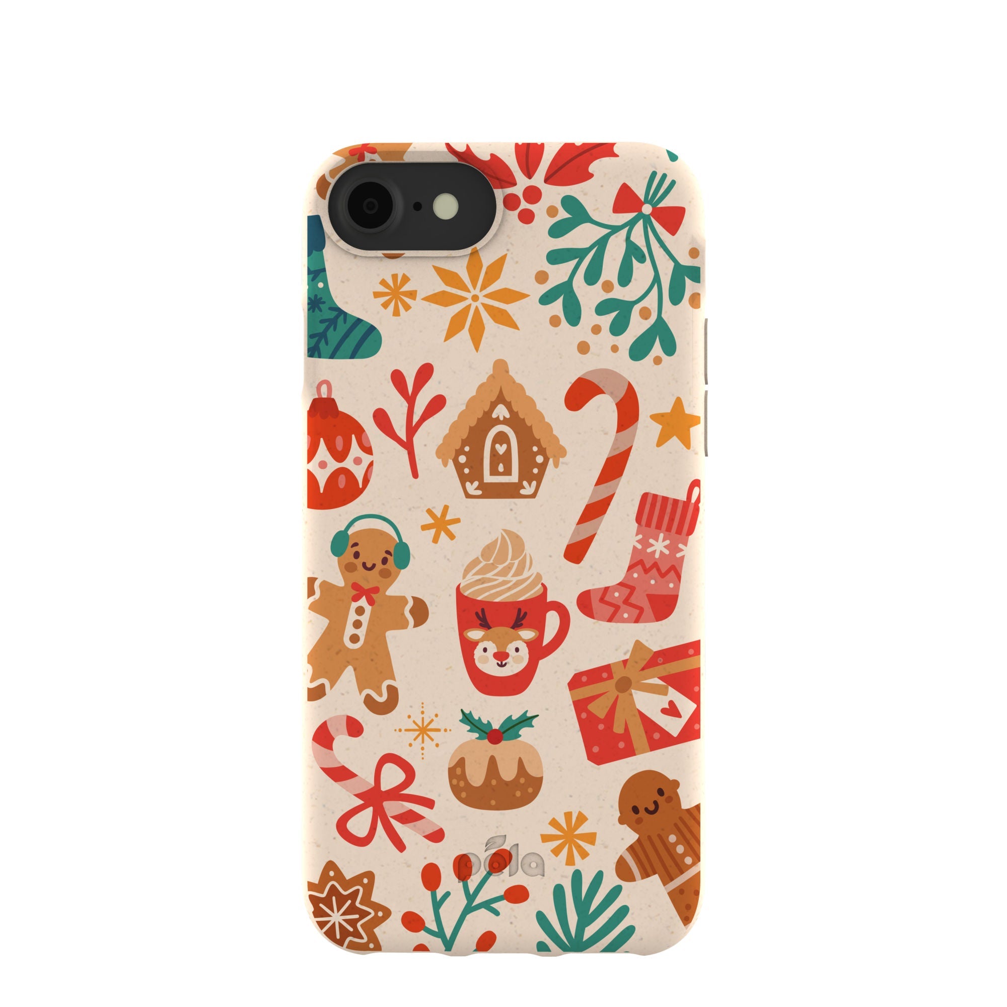 Seashell Festive AF iPhone 6/6s/7/8/SE Case Refurbished - Pela Case refurbished available on Cerqular