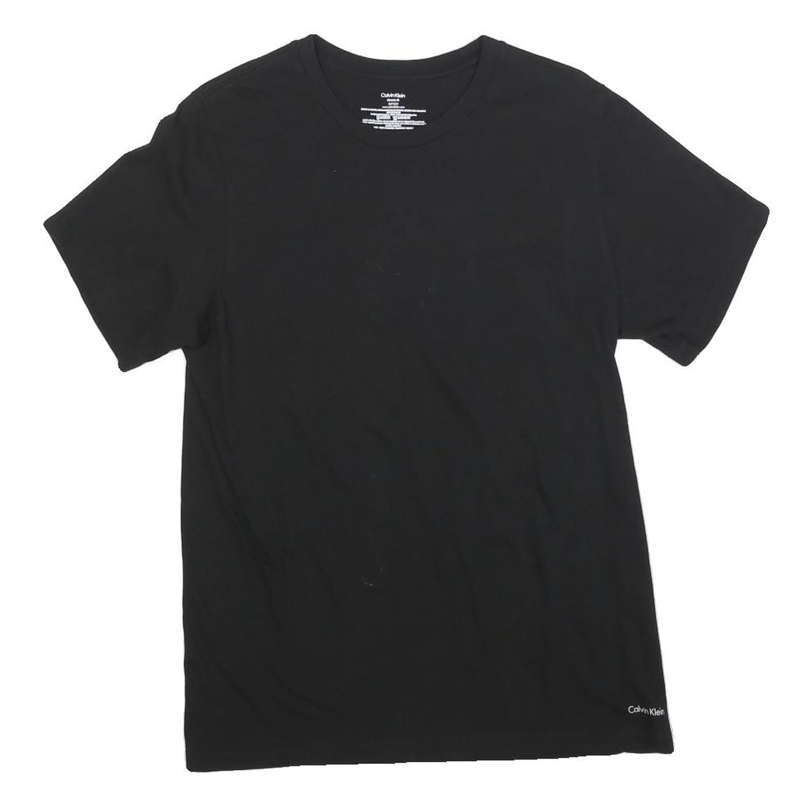 Buy CALVIN KLEIN Mens Black S Short Sleeve Crew Neck Cotton Blend T-Shirt Refurbished - $22.09 CALVIN KLEIN Mens Black S Short Sleeve Crew Neck Cotton Blend T-Shirt Refurbished - N/A refurbished available on Cerqular