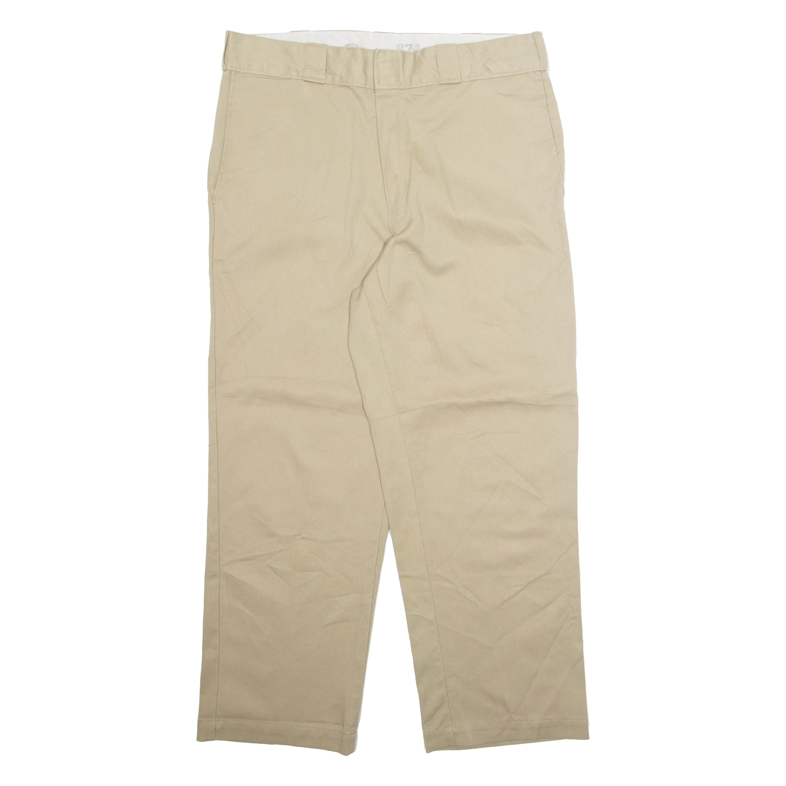DICKIES Chino 874 Mens Trousers Beige Regular Straight W34 L27 Refurbished - N/A refurbished available on Cerqular