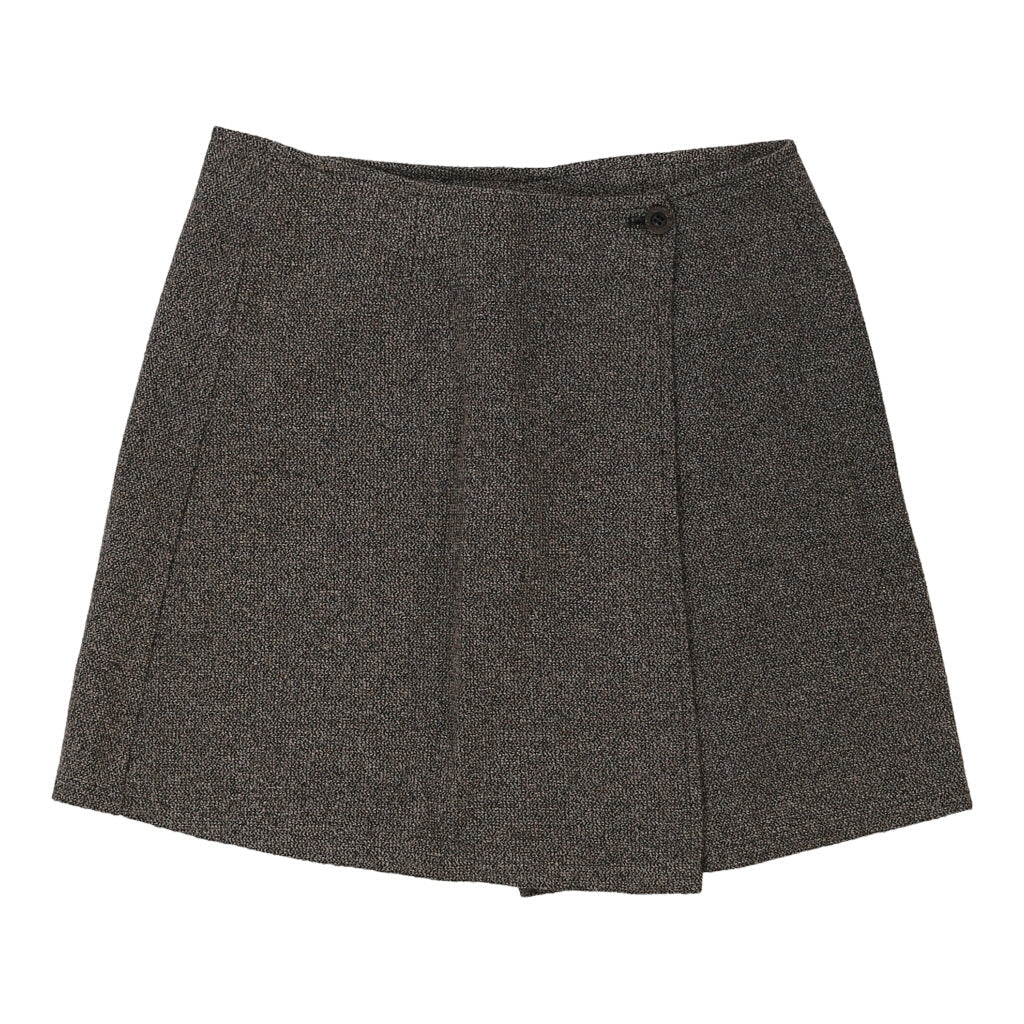 Unbranded Skirt - 32W UK 12 Grey Cotton Refurbished - Thrifted (note: this is a term often used to describe second- refurbished available on Cerqular