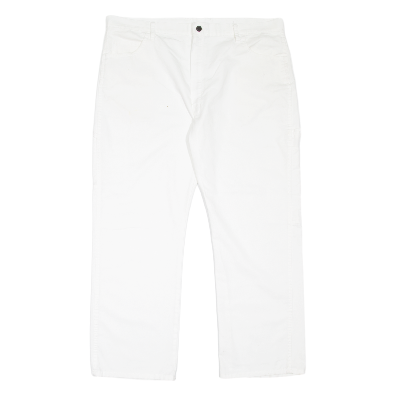 DICKIES Carpenter Workwear Mens Trousers White Relaxed Straight W40 L30 Refurbished - N/A refurbished available on Cerqular