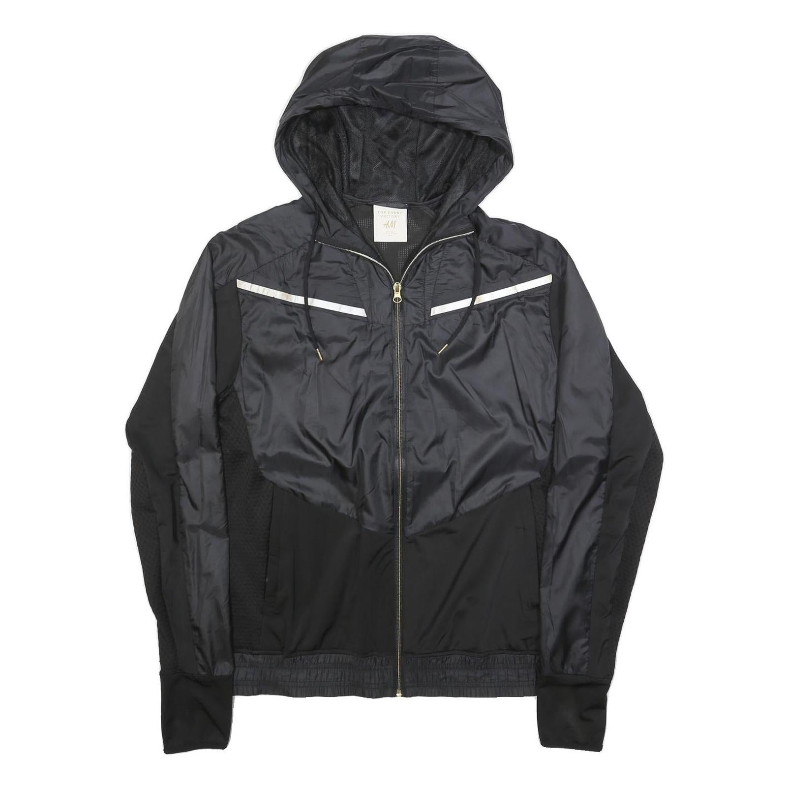 Buy H&M Womens Black & Grey Zip Jacket M Polyester Lightweight Hooded Sportswear Refurbished - $33.79 H&M Womens Black & Grey Zip Jacket M Polyester Lightweight Hooded Sportswear Refurbished - N/A refurbished available on Cerqular