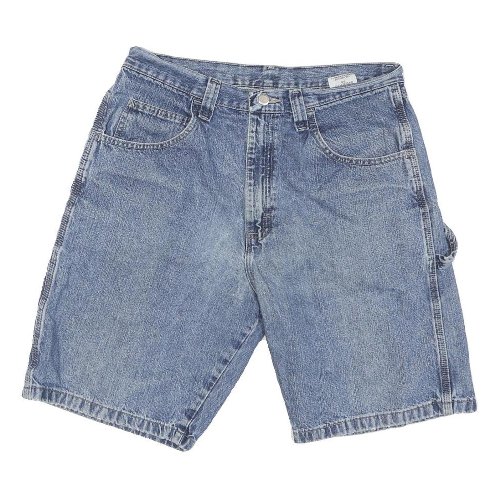 WRANGLER Mens Denim Blue Casual Shorts M W32 Workwear Cotton Blend Refurbished - N/A refurbished available on Cerqular