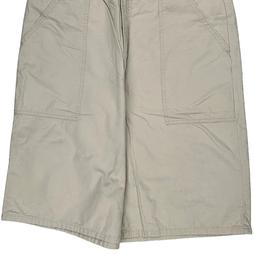 Dickies Cargo Shorts - 34W 10L Beige Cotton Refurbished - Thrifted (note: this is a term often used to describe second- refurbished available on Cerqular