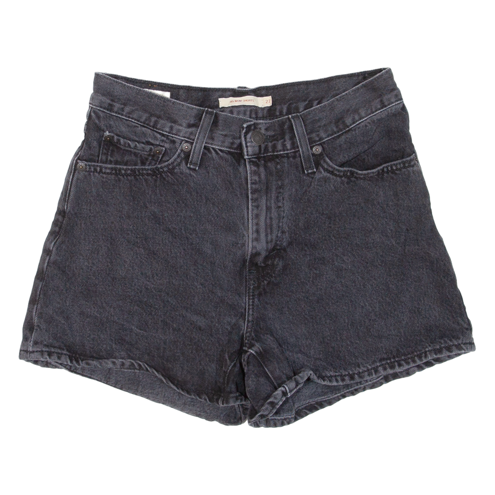 LEVI'S BIG E Womens Denim Shorts Black S W27 Refurbished - N/A refurbished available on Cerqular