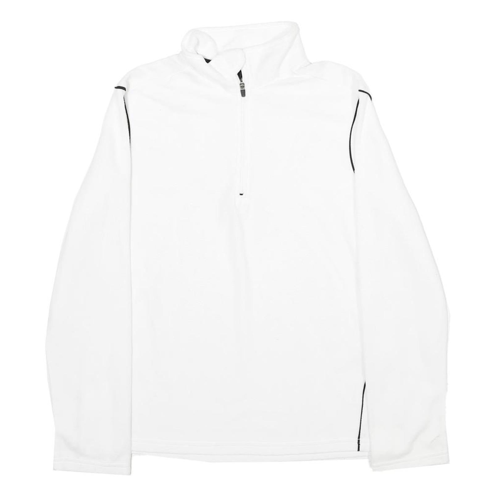 Womens White Plain Pullover Jumper Crew Neck Basic Knit S Polyester Comfortable Refurbished - N/A refurbished available on Cerqular