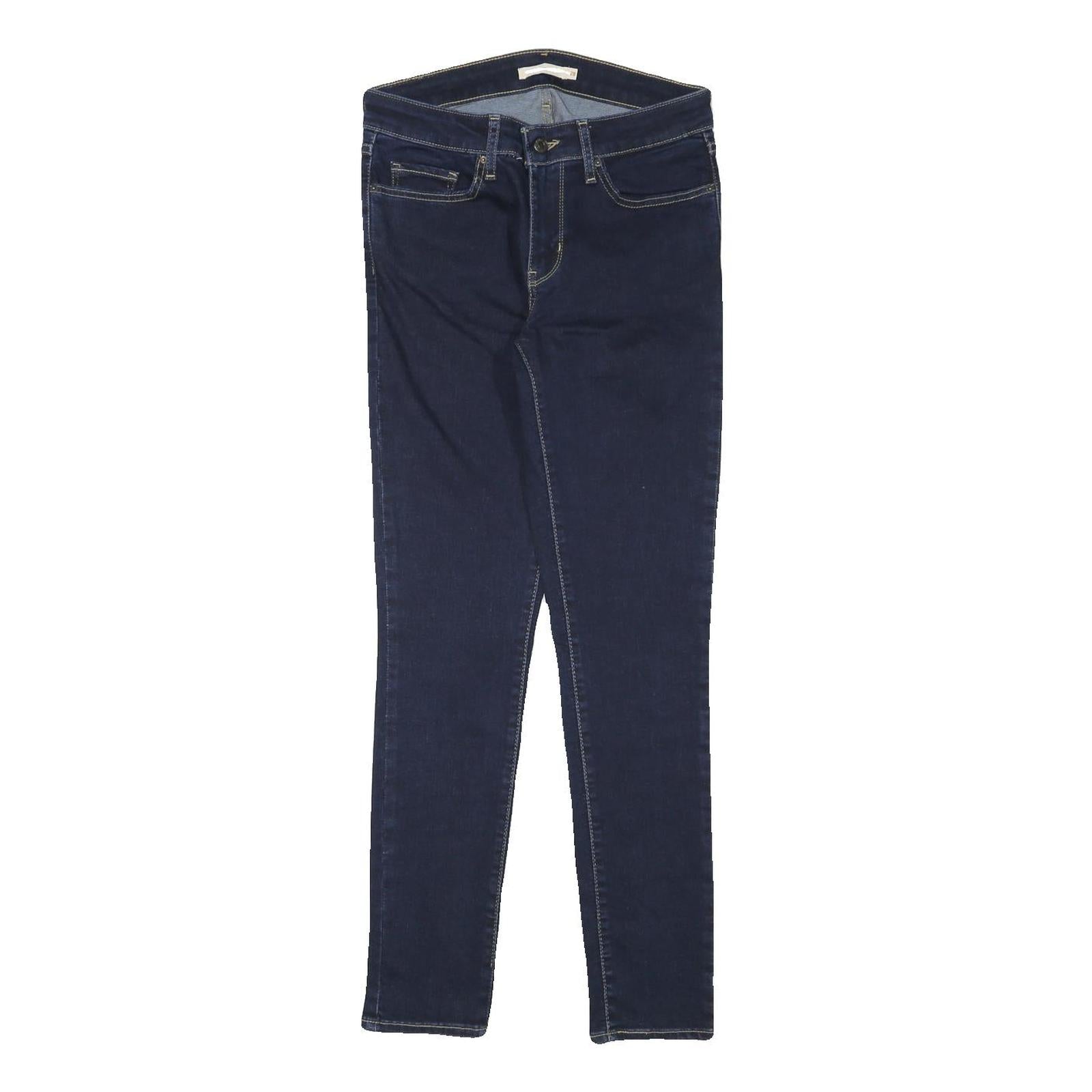 LEVI'S Womens Slim Blue Denim Medium Zip W28 L29 Skinny Stretch Cotton Blend Refurbished - N/A refurbished available on Cerqular