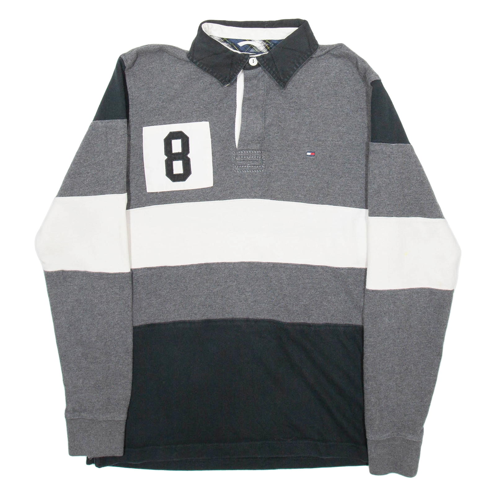 Buy TOMMY HILFIGER Mens Polo Shirt Grey Striped Long Sleeve S Refurbished - $46.79 TOMMY HILFIGER Mens Polo Shirt Grey Striped Long Sleeve S Refurbished - N/A refurbished available on Cerqular