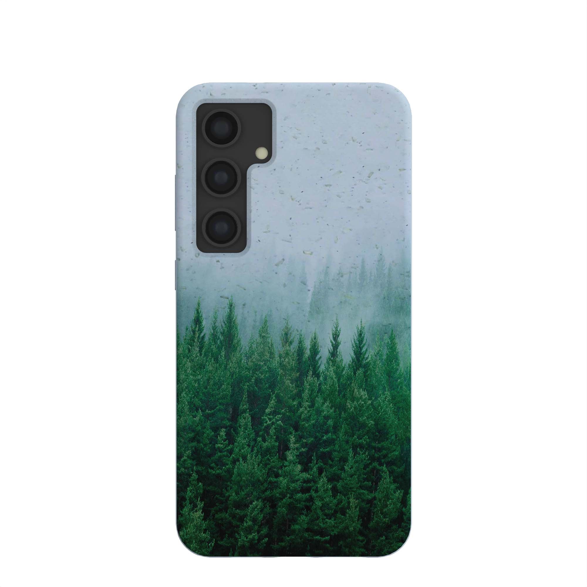 Powder Blue Forest Mist Samsung Galaxy S24+(Plus) Case Refurbished - Pela Case refurbished available on Cerqular