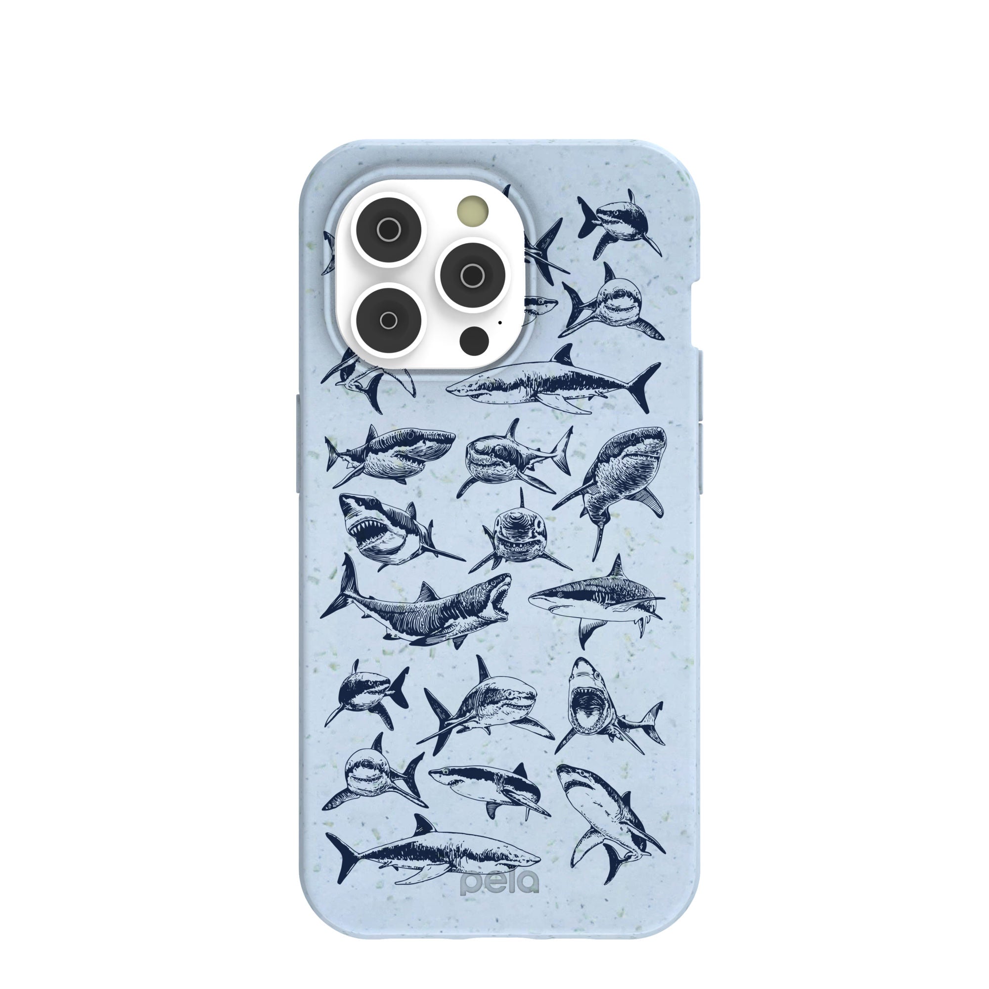 Powder Blue Great White iPhone 14 Pro Case Refurbished - Pela Case refurbished available on Cerqular