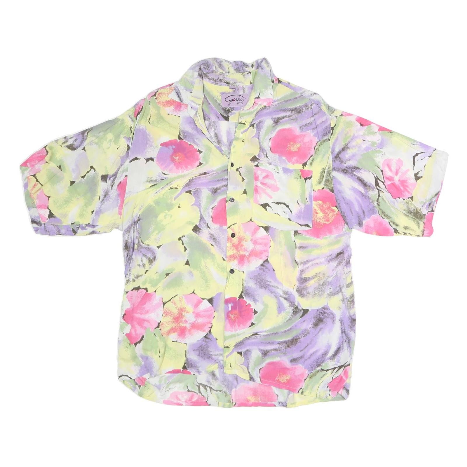 Buy GABIS PARIS Mens Yellow & Pink Floral Print Cotton Blend Shirt Short Sleeve L Refurbished - $18.19 GABIS PARIS Mens Yellow & Pink Floral Print Cotton Blend Shirt Short Sleeve L Refurbished - N/A refurbished available on Cerqular