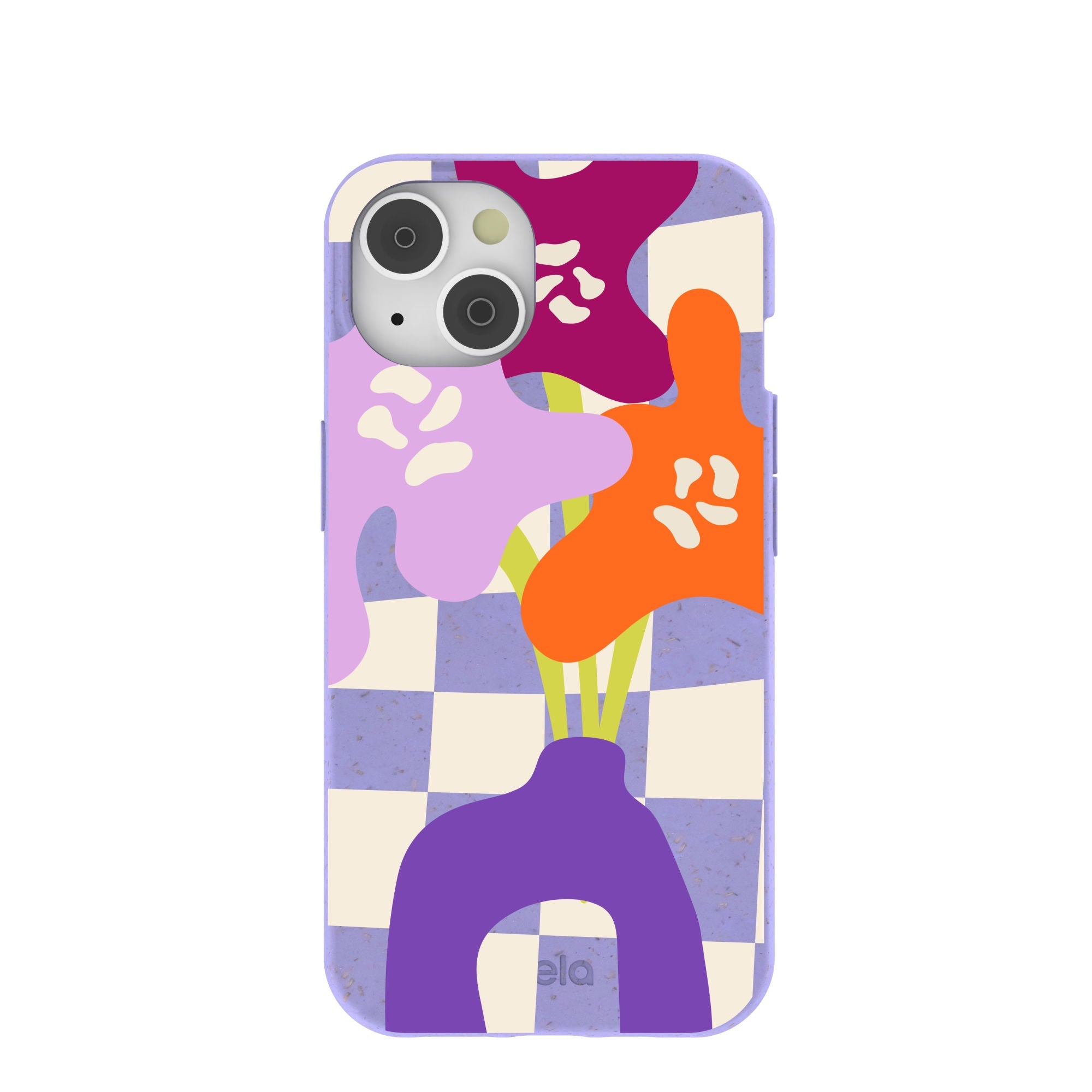 Lavender Bright Blooms iPhone 14/16e Case Refurbished - Pela Case refurbished available on Cerqular