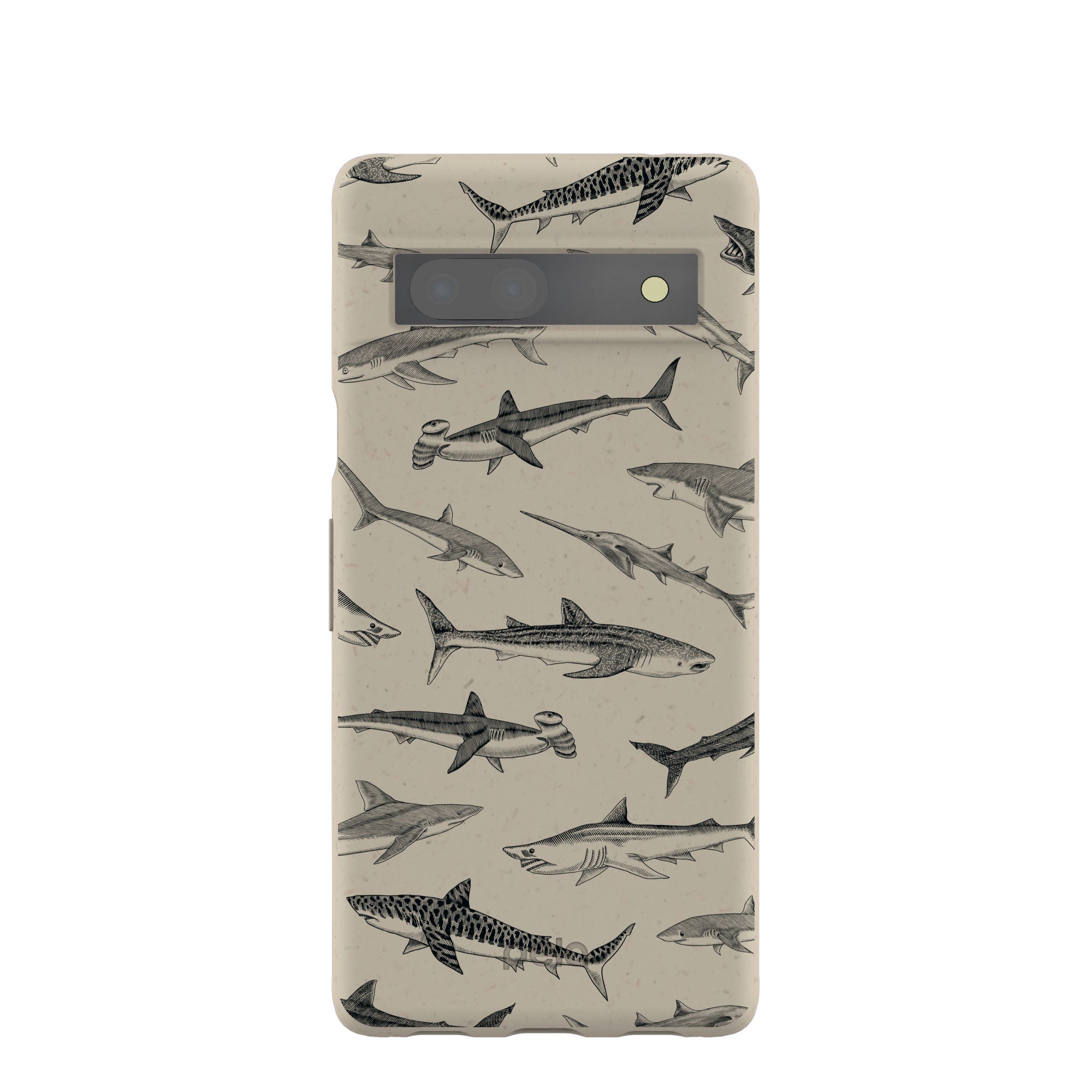 London Fog Shark World Google Pixel 7a Case Refurbished - Pela Case refurbished available on Cerqular