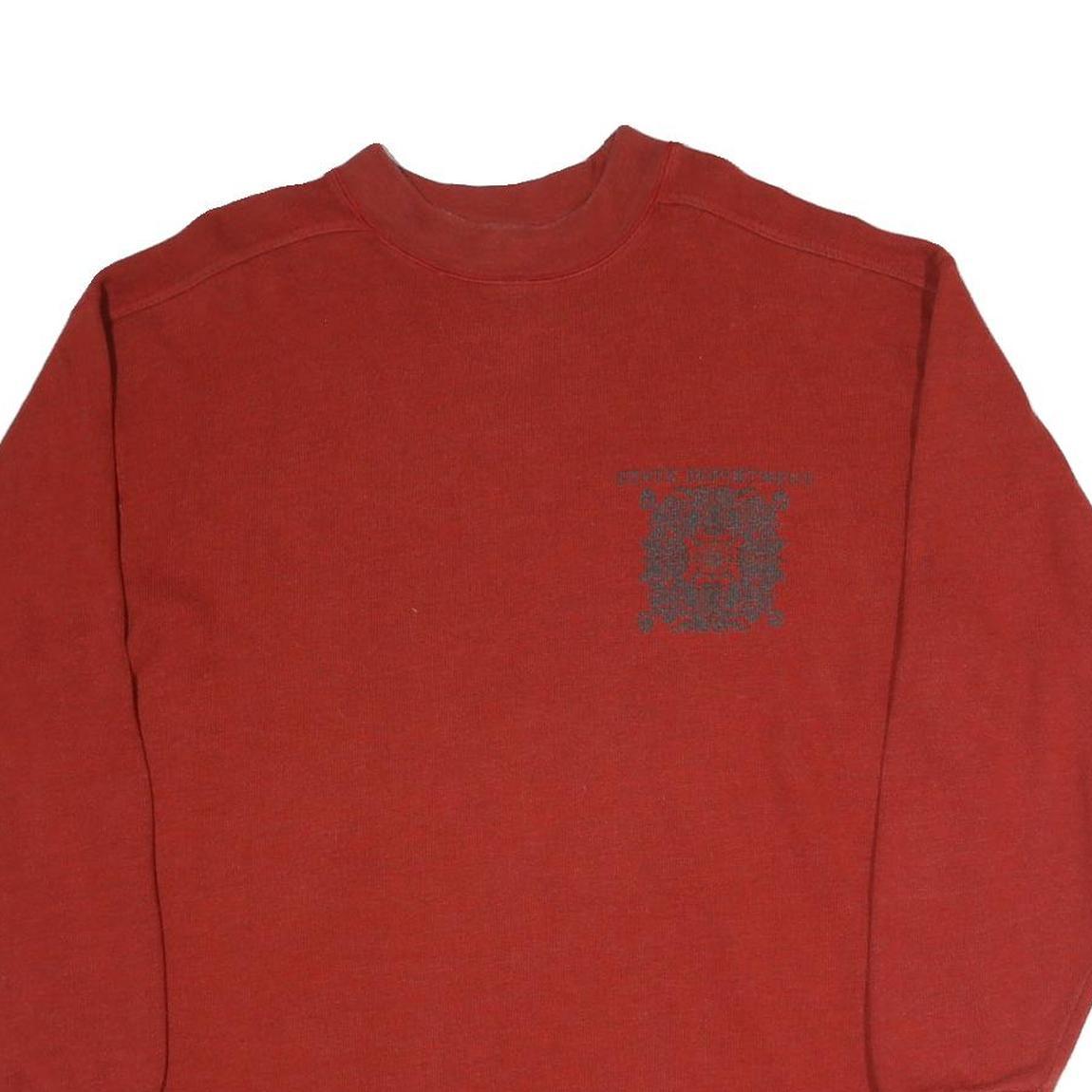 CECIL Mens Red Sweatshirt Crew Neck L Cotton Blend Casual Pullover Refurbished - N/A refurbished available on Cerqular