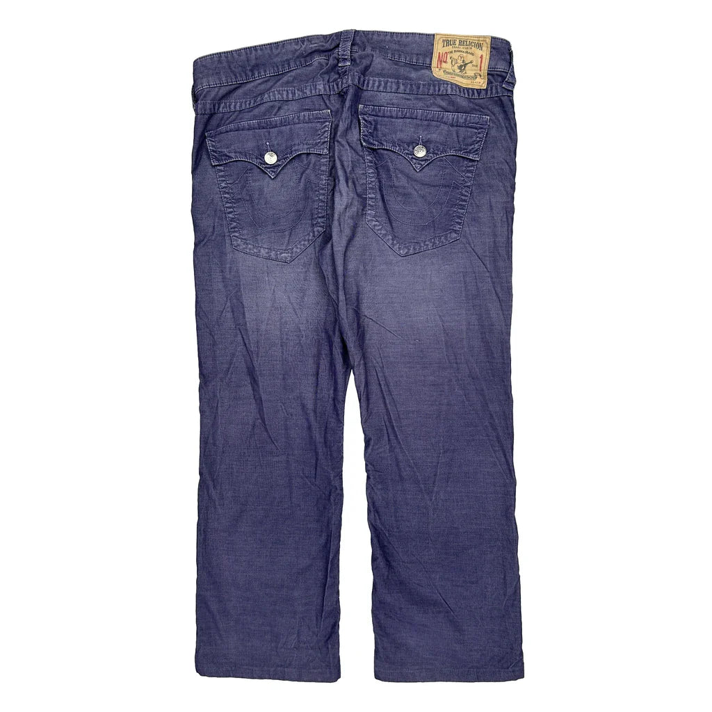 True Religion Jeans - 38W 30L Blue Cotton Blend Refurbished - Thrifted (note: this is a term often used to describe second- refurbished available on Cerqular
