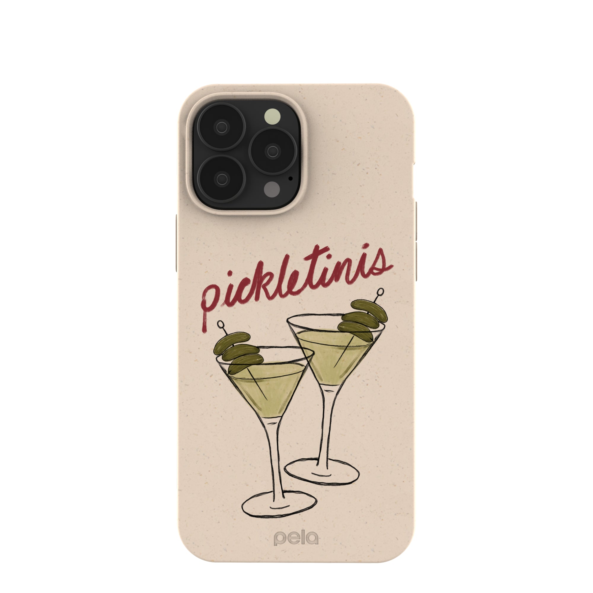 Seashell Pickletinis iPhone 13 Pro Max Case Refurbished - Pela Case refurbished available on Cerqular
