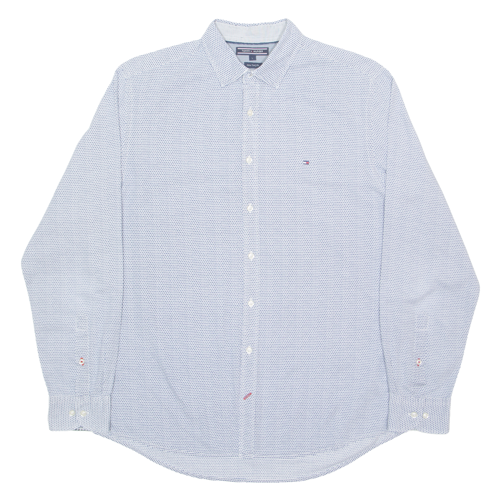 Buy TOMMY HILFIGER Mens Shirt Blue Spotted Long Sleeve L Refurbished - $17.15 TOMMY HILFIGER Mens Shirt Blue Spotted Long Sleeve L Refurbished - N/A refurbished available on Cerqular