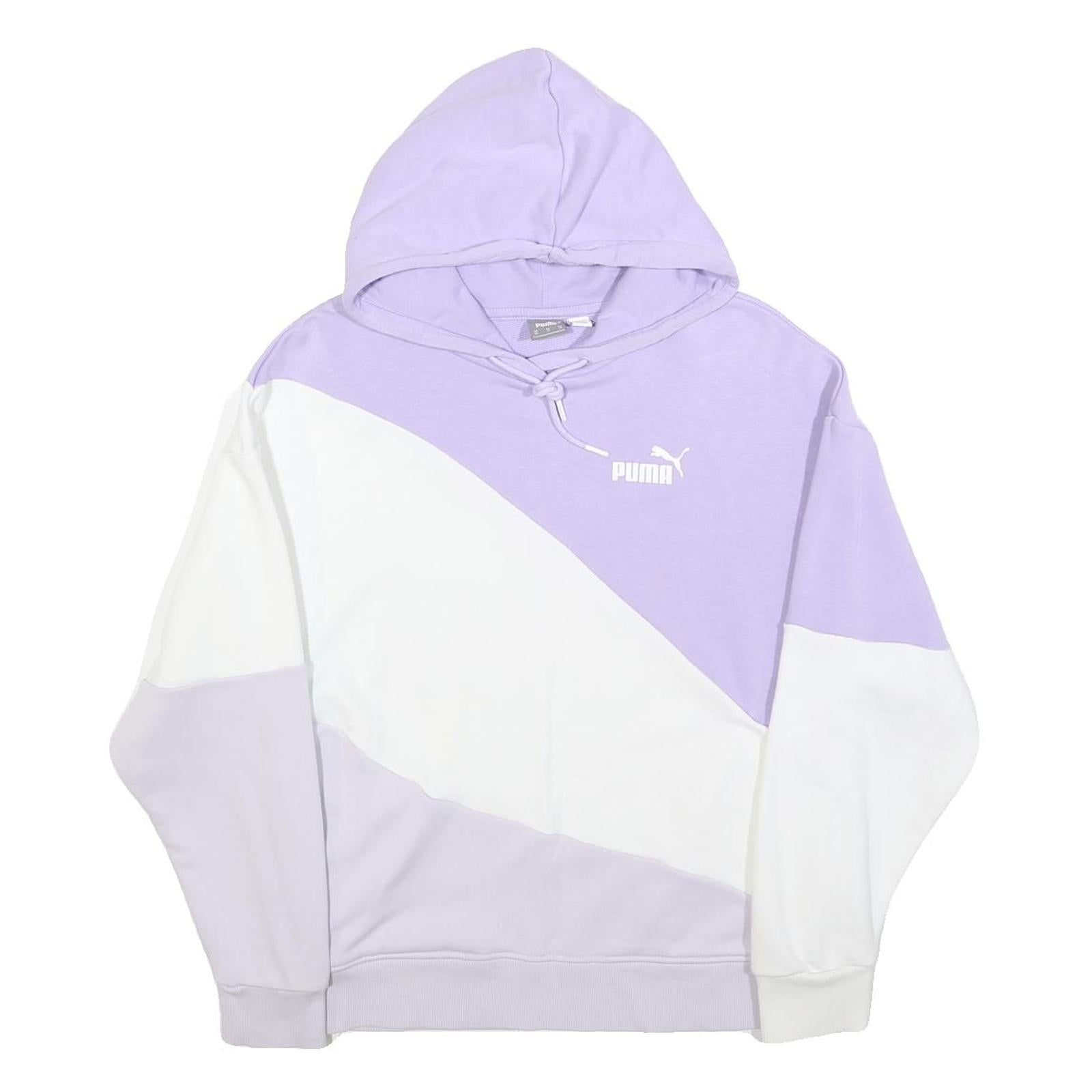 Buy PUMA Womens Purple & White Colourblock Pullover Hoodie XS Casual Cotton Blend Refurbished - $29.89 PUMA Womens Purple & White Colourblock Pullover Hoodie XS Casual Cotton Blend Refurbished - N/A refurbished available on Cerqular