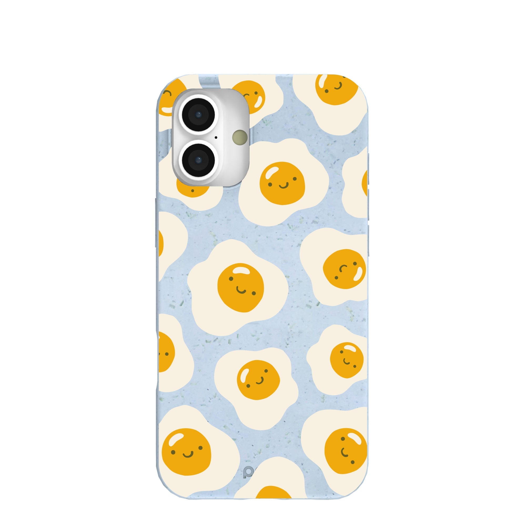 Powder Blue Sunny Side Up iPhone 16 Plus Case Refurbished - Pela Case refurbished available on Cerqular