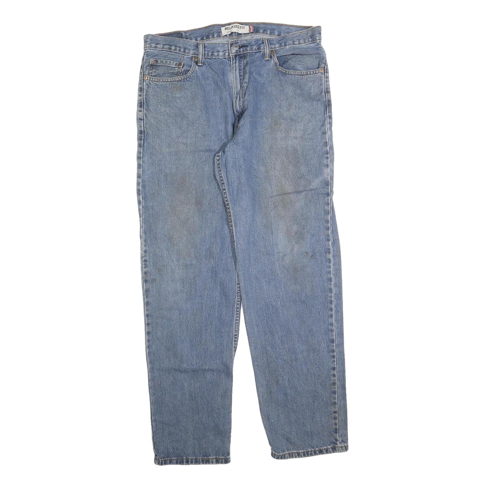 LEVI'S 550 Straight Mens Jeans Blue Relaxed Denim Medium W36 L34 Classic Style Refurbished - N/A refurbished available on Cerqular