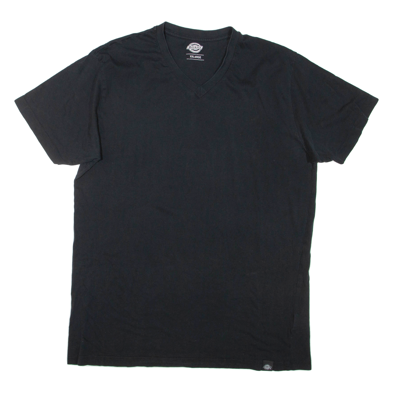 DICKIES Mens T-Shirt Black V-Neck 2XL Refurbished - N/A refurbished available on Cerqular