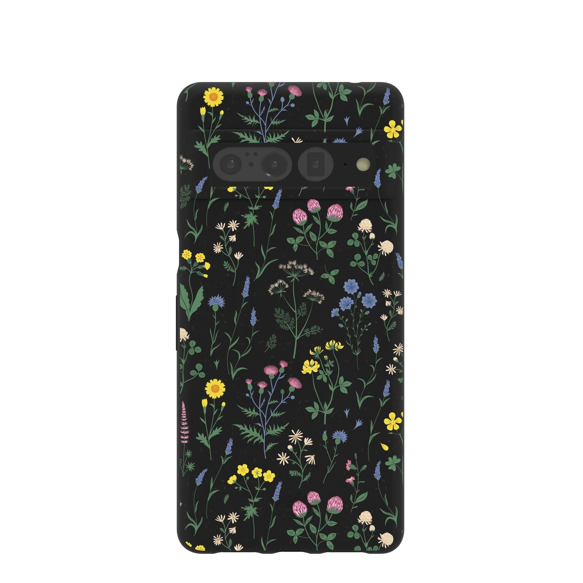 Black Shadow Blooms Google Pixel 7 Pro Case Refurbished - Pela Case refurbished available on Cerqular