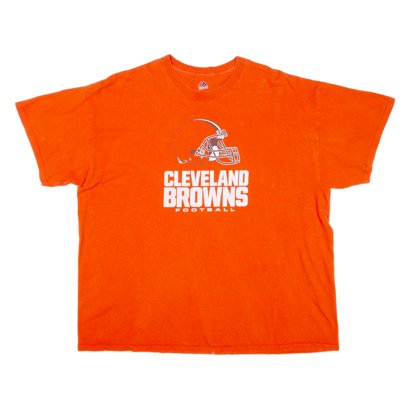 MAJESTIC Cleveland Browns Football Womens T-Shirt Orange USA XL Refurbished - N/A refurbished available on Cerqular