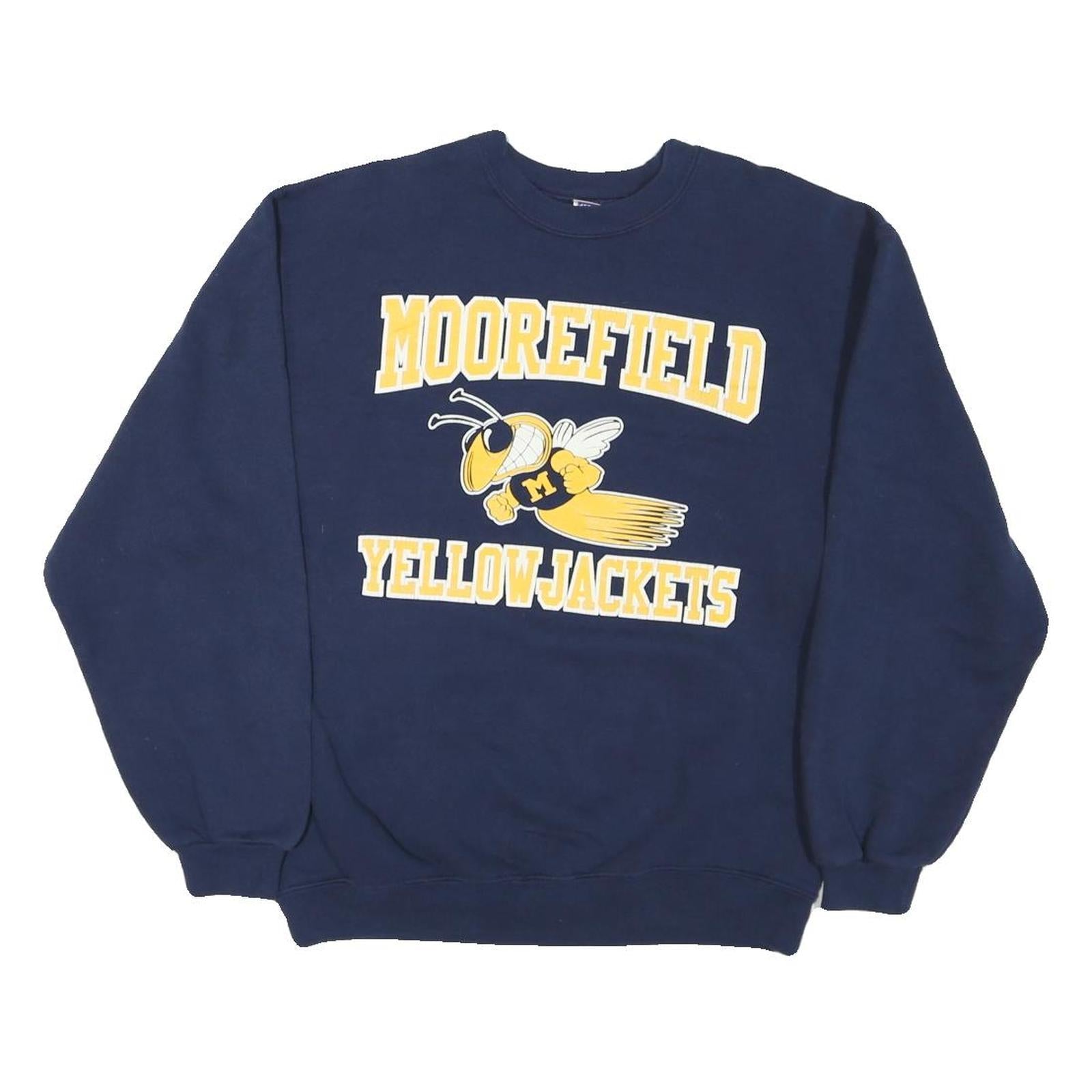 Buy JERZEES Mens Navy Blue Moorefield Yellowjackets Crew Neck S Sweatshirt Retro Refurbished - $23.39 JERZEES Mens Navy Blue Moorefield Yellowjackets Crew Neck S Sweatshirt Retro Refurbished - N/A refurbished available on Cerqular