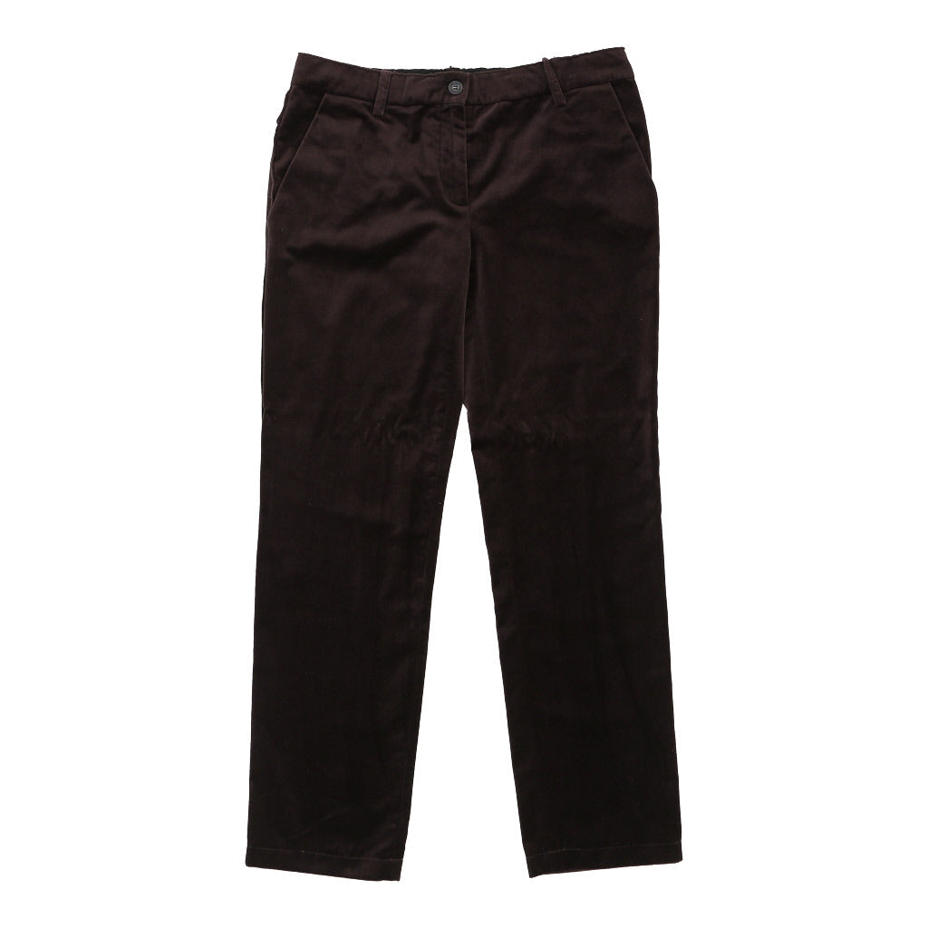 Dolce & Gabbana Trousers - 33W UK 12 Brown Velvet | Size: UK 12 Refurbished - N/A (Preloved Designer is not a specific brand, it refurbished available on Cerqular