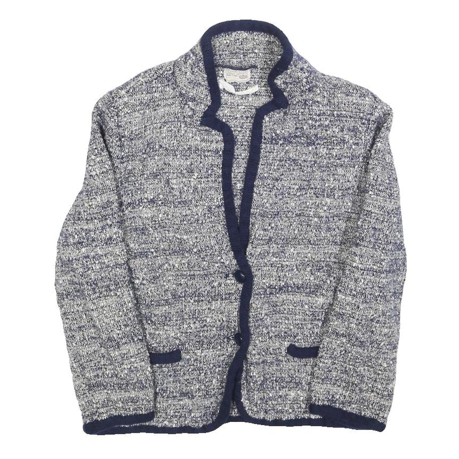 ALTUNA Womens Blue Plain Wool Blend Button Jacket XS Knit Smart Casual Refurbished - N/A refurbished available on Cerqular