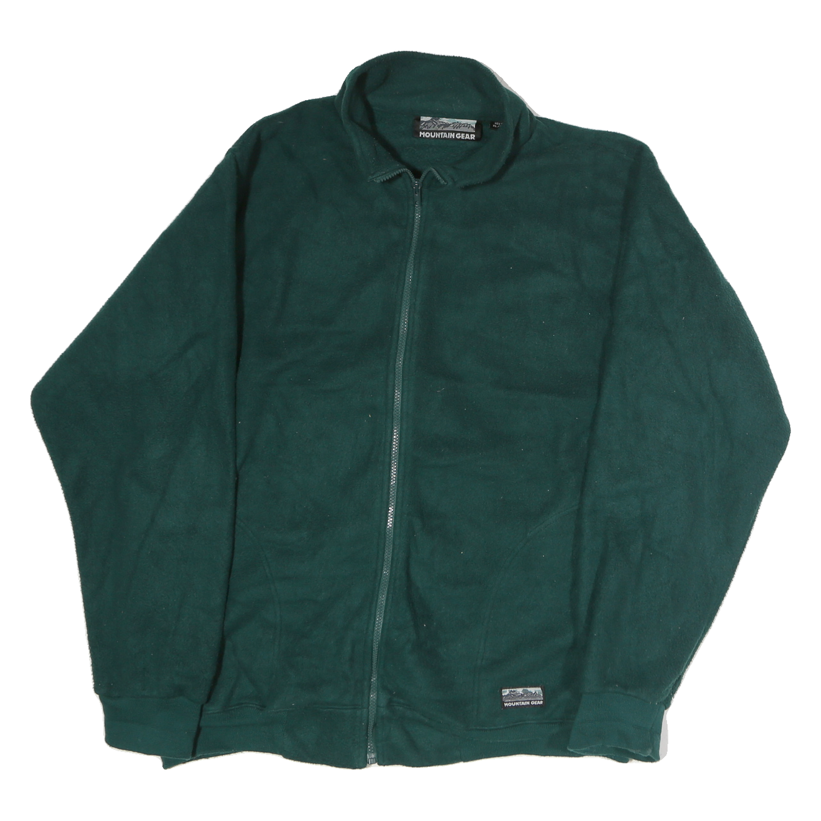 MOUNTAIN GEAR Mens Green Polyester Zip Jacket XL Fleece Outdoor Casual Warm Refurbished - N/A refurbished available on Cerqular