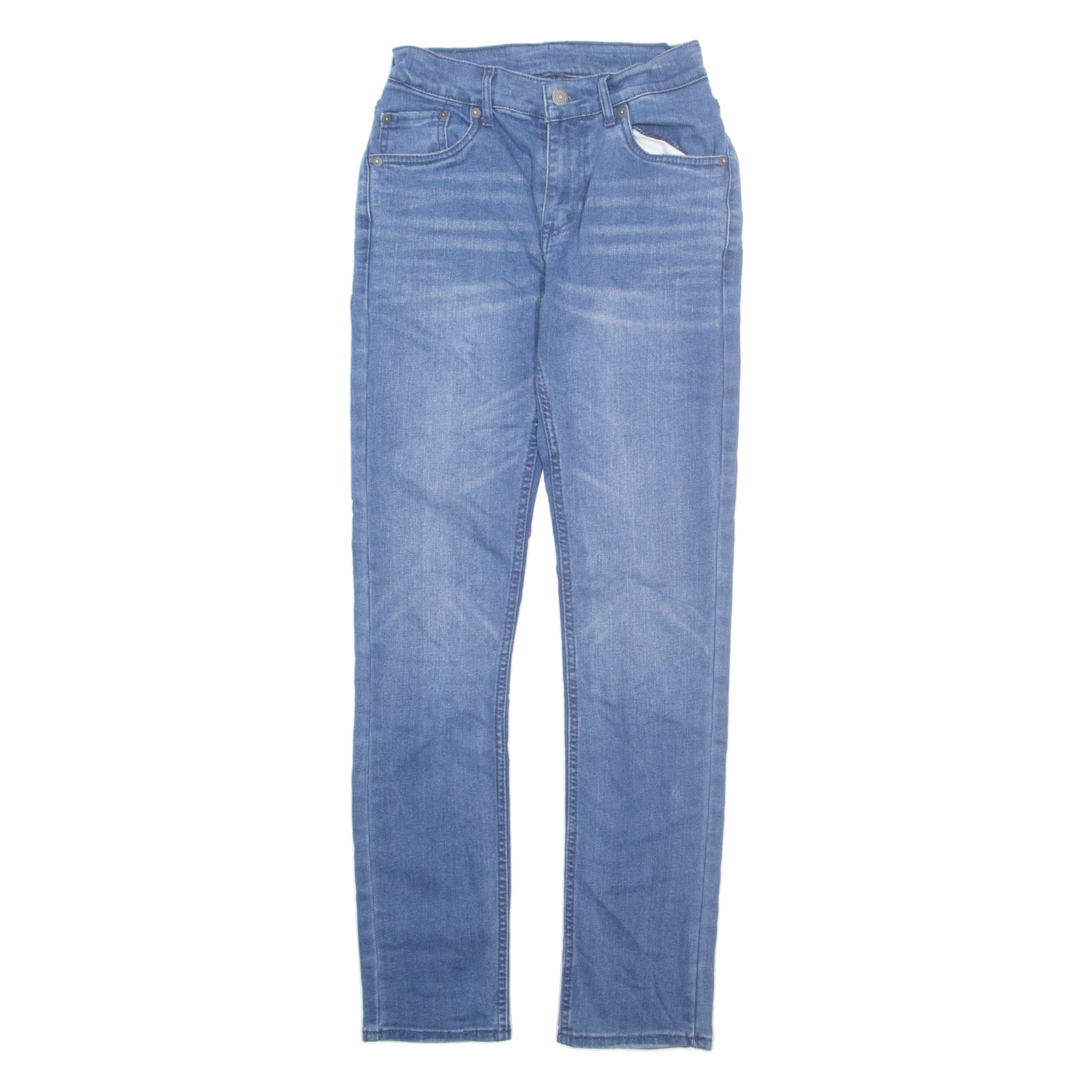 LEVI'S Womens Jeans Blue Regular Straight W22 L29 Refurbished - N/A refurbished available on Cerqular