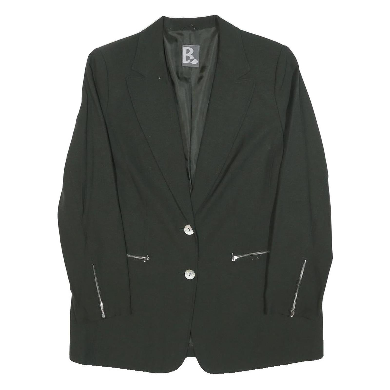 Buy Womens Black Tailored Jacket M Polyester Blend Plain Button Closure Zipper Refurbished - $48.09 Womens Black Tailored Jacket M Polyester Blend Plain Button Closure Zipper Refurbished - N/A refurbished available on Cerqular