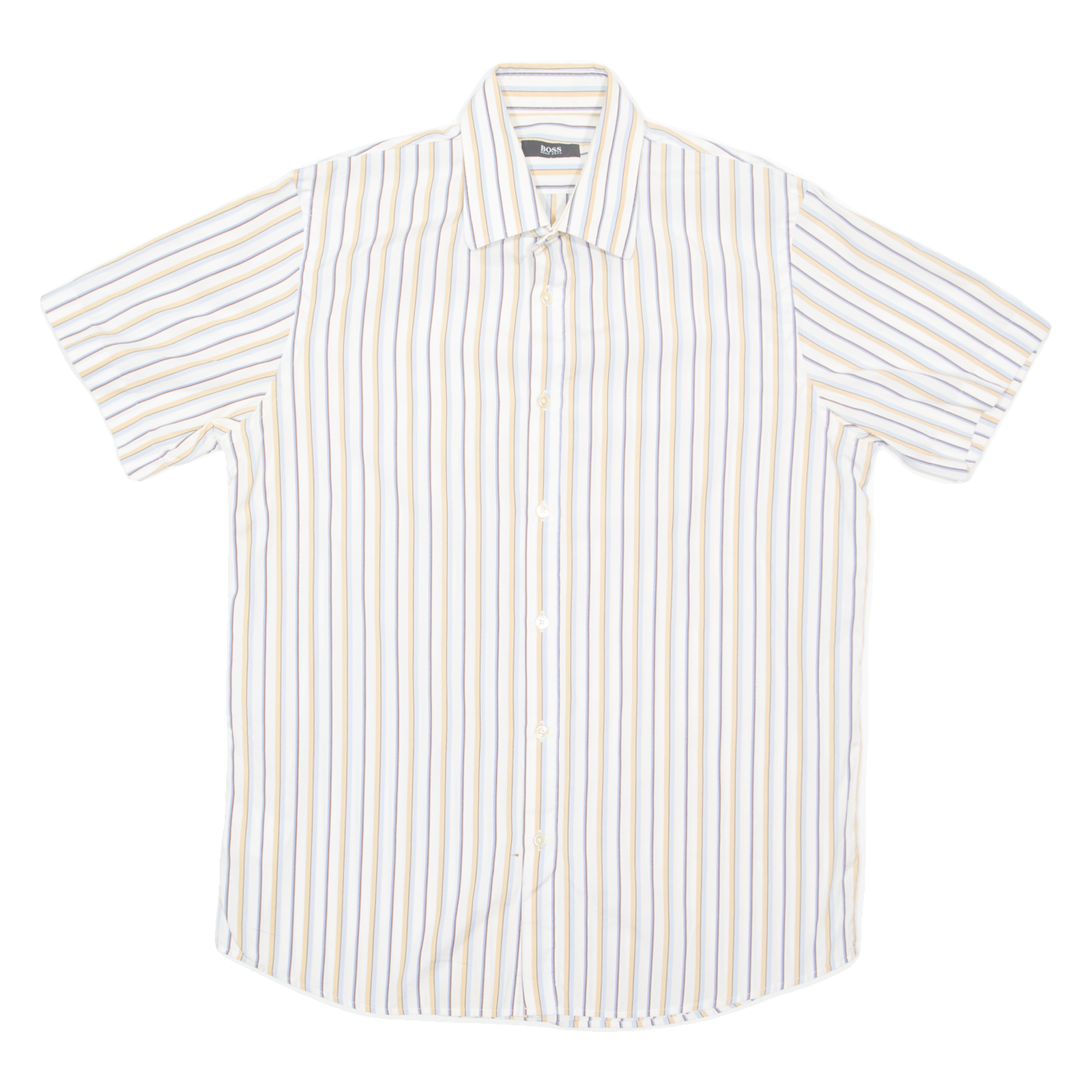 BOSS HUGO BOSS Mens Shirt White Striped L Refurbished - N/A refurbished available on Cerqular