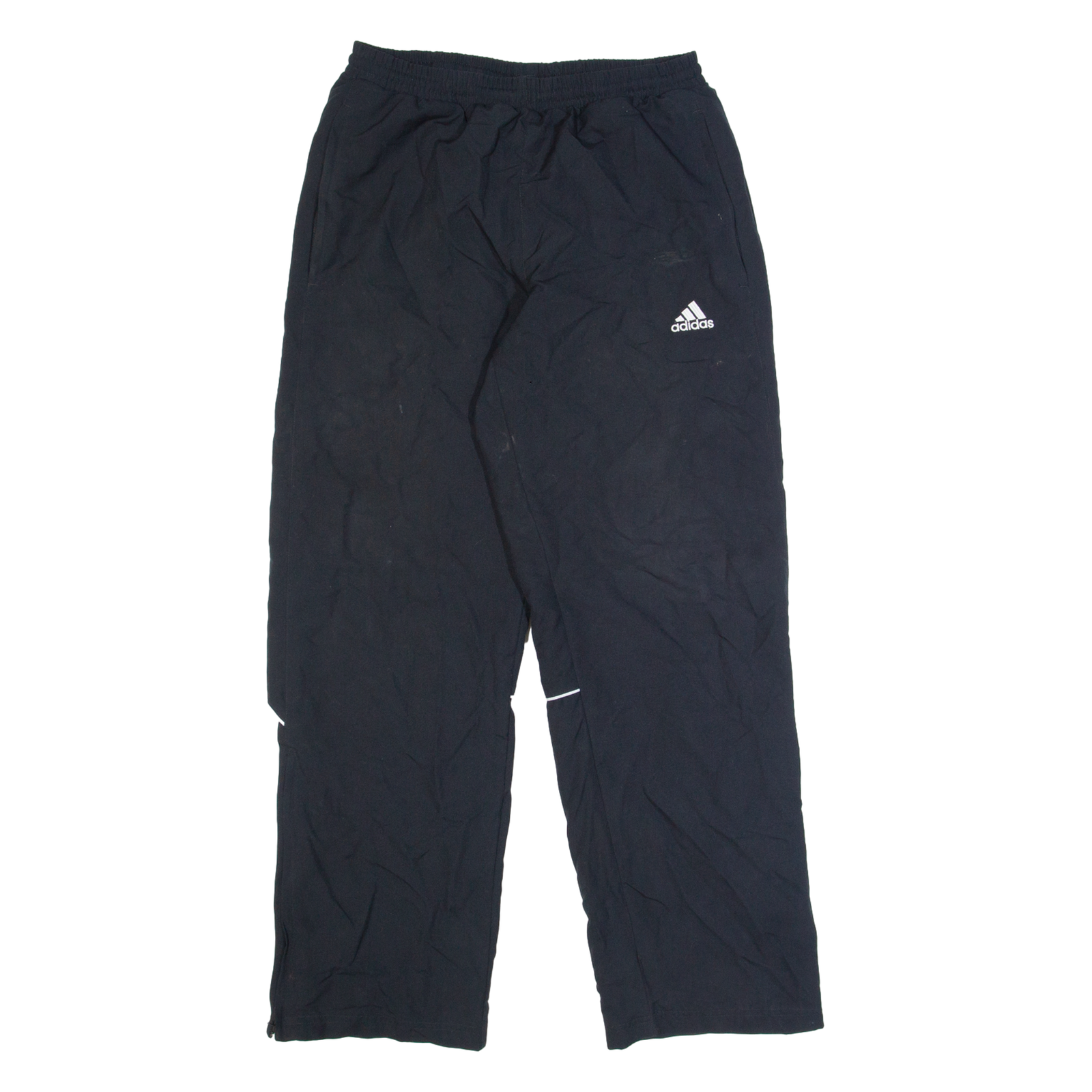 ADIDAS Mens Track Pants Black Straight M W28 L30 Refurbished - N/A refurbished available on Cerqular