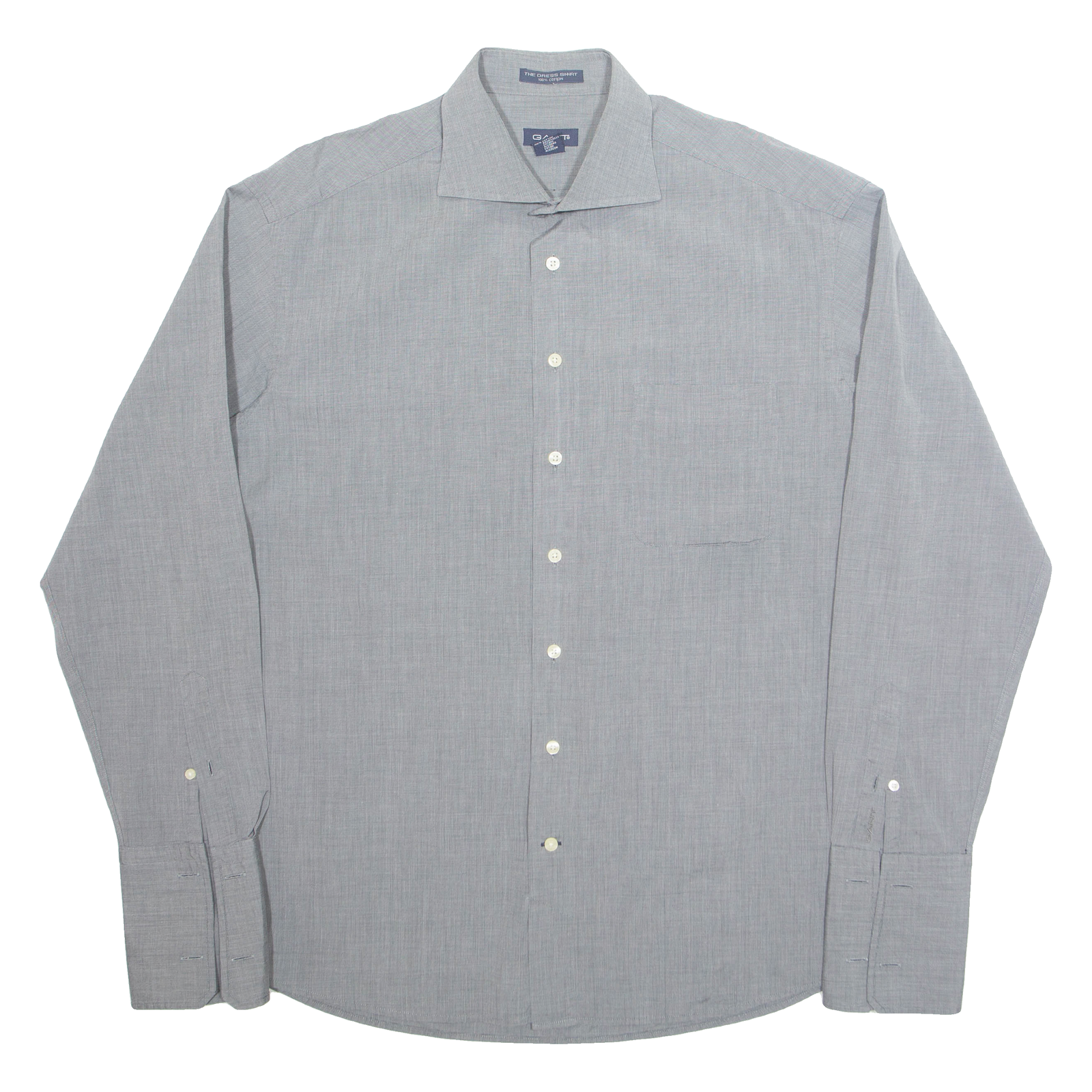 GANT Mens Formal Shirt Grey Long Sleeve 2XL Refurbished - N/A refurbished available on Cerqular