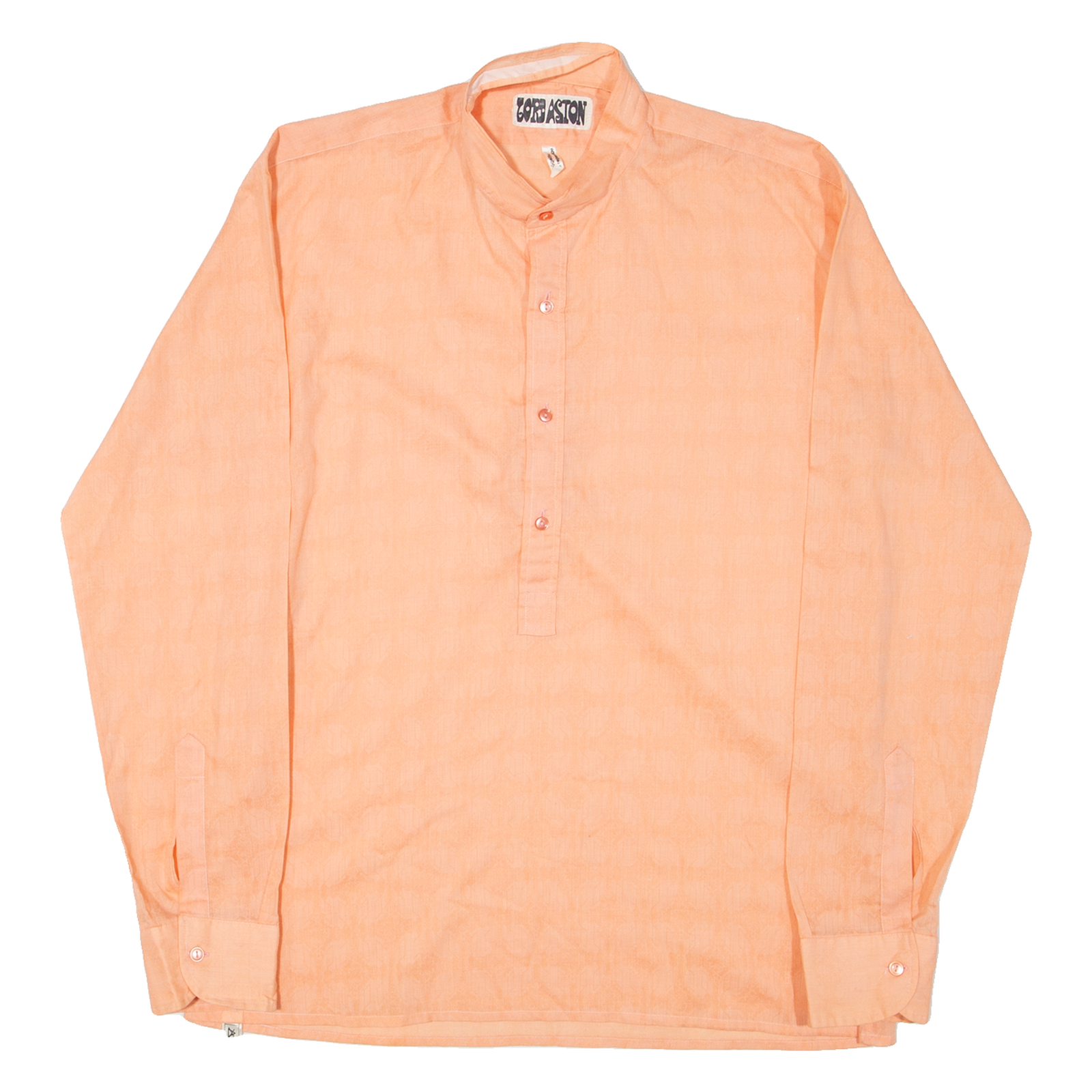 LORD ASTON Mens Plain Shirt Orange 80s Long Sleeve S Refurbished - N/A refurbished available on Cerqular