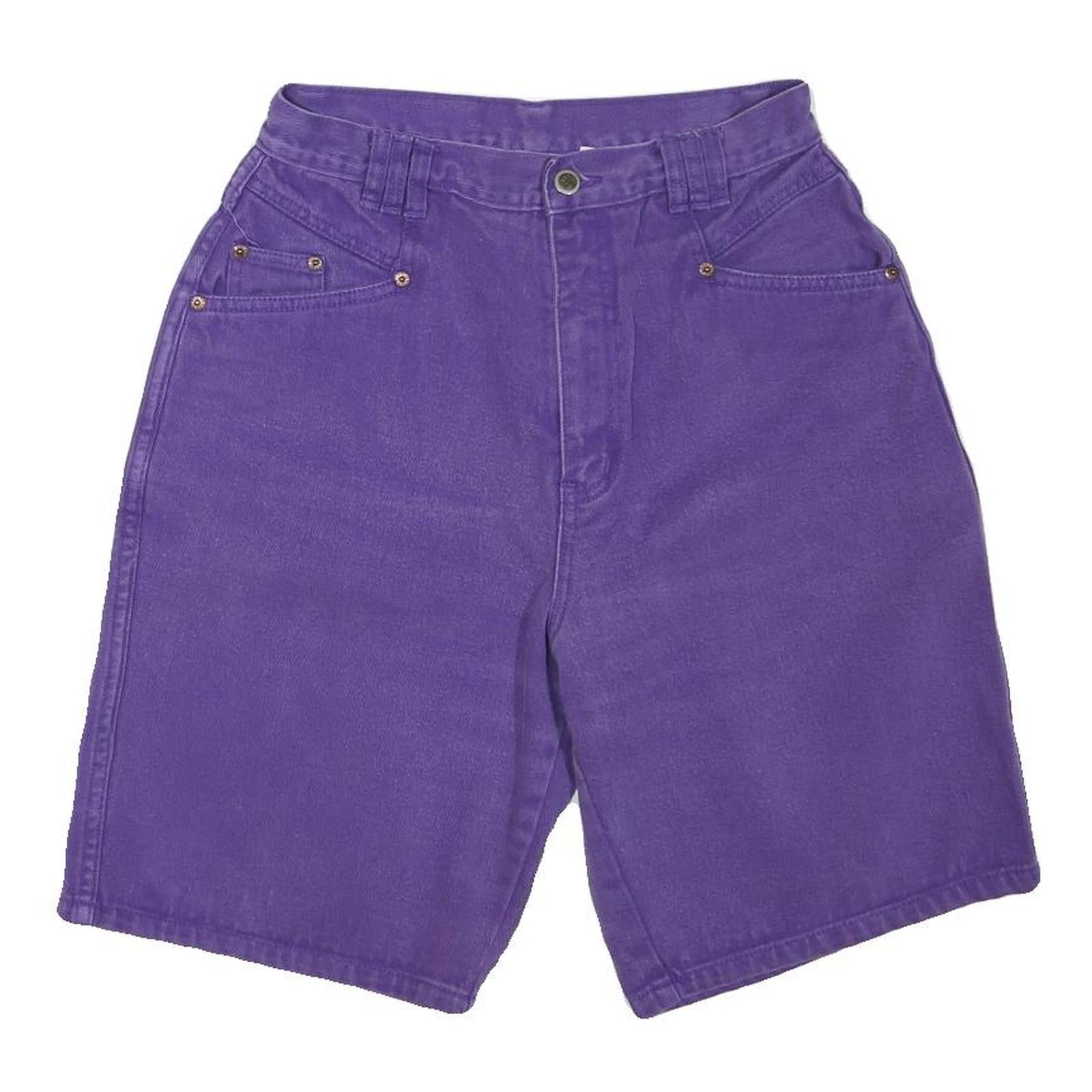RIO Womens Shorts Purple Casual Regular Fit M W28 Comfortable Cotton Blend Refurbished - N/A refurbished available on Cerqular