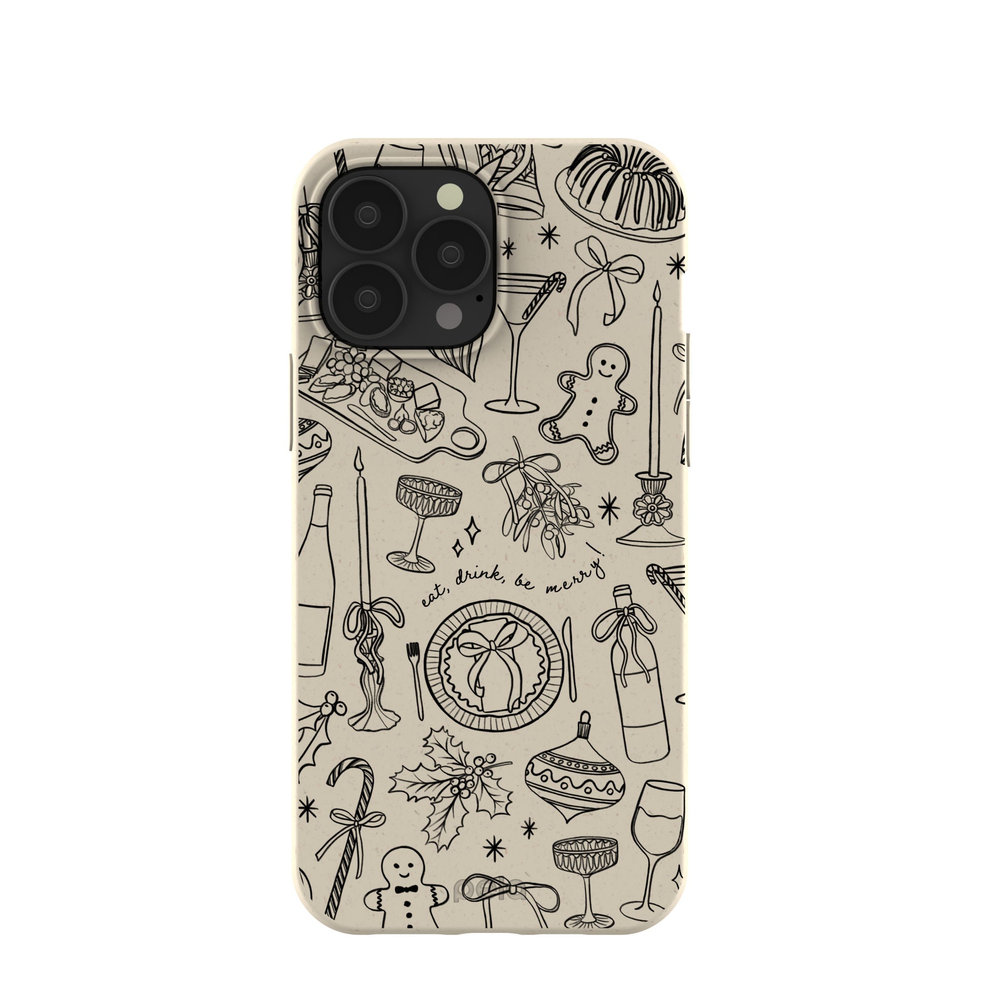 London Fog Holiday Dinner Party iPhone 13 Pro Max Case Refurbished - Pela Case refurbished available on Cerqular