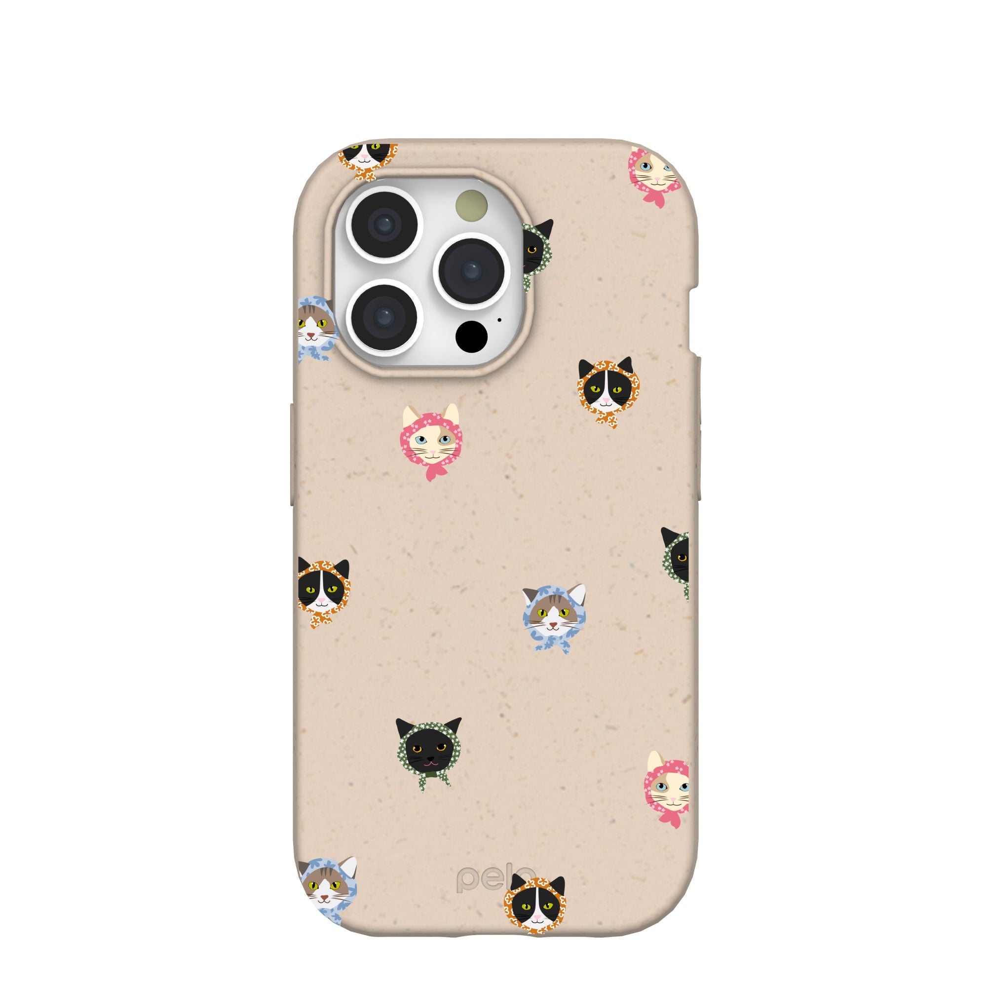 Seashell Cat Couture iPhone 15 Pro Case Refurbished - Pela Case refurbished available on Cerqular
