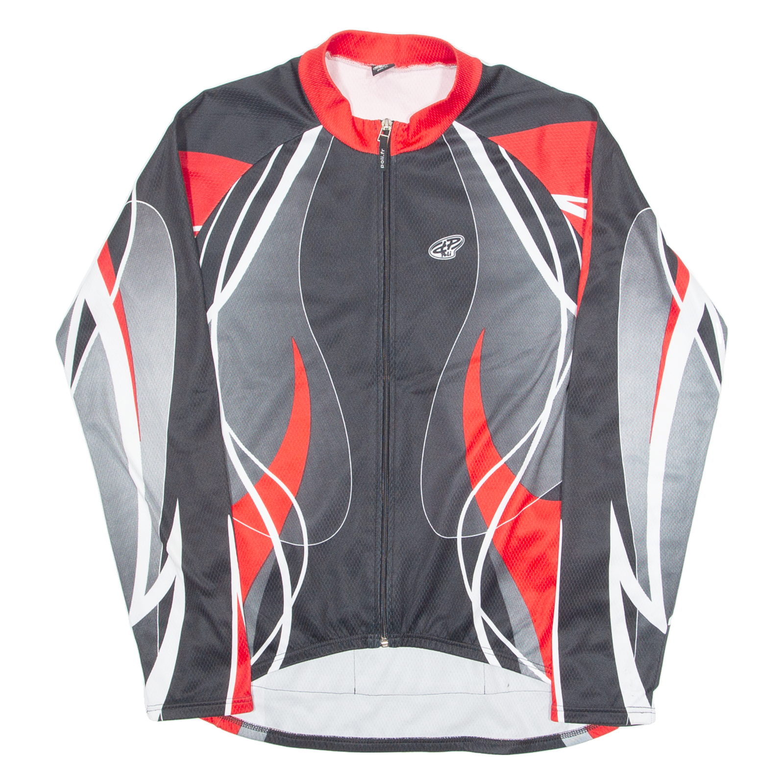 POLI FR Cycling Mens Jersey Black Long Sleeve 1/4 Zip L Refurbished - N/A refurbished available on Cerqular