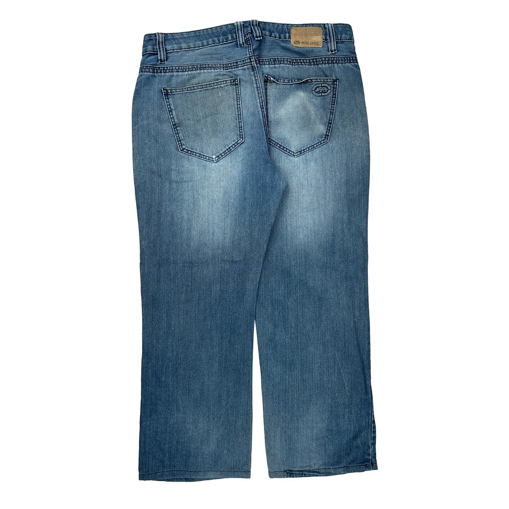 Ecko Unltd Jeans - 36W 29L Blue Denim Refurbished - Thrifted (note: this is a term often used to describe second- refurbished available on Cerqular